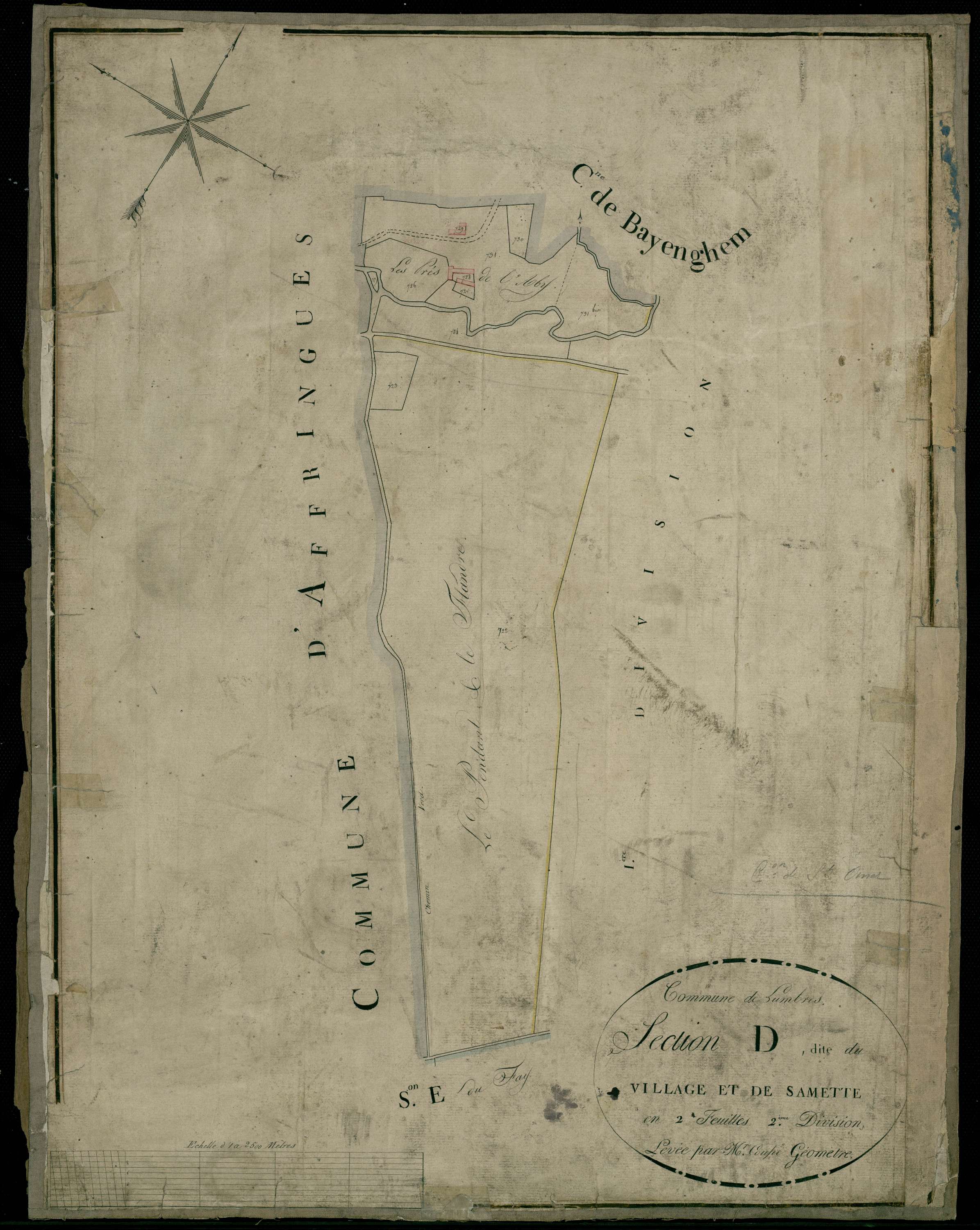 Lumbres - Section D, 2e feuille