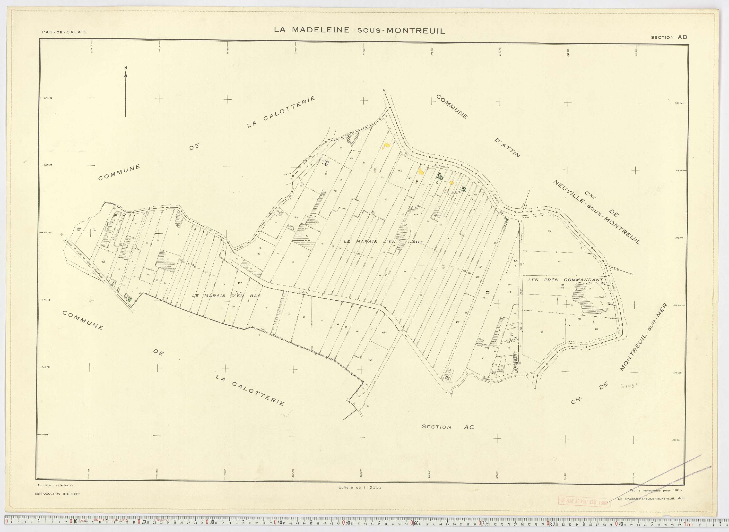 La Madelaine-sous-Montreuil - Section AB.