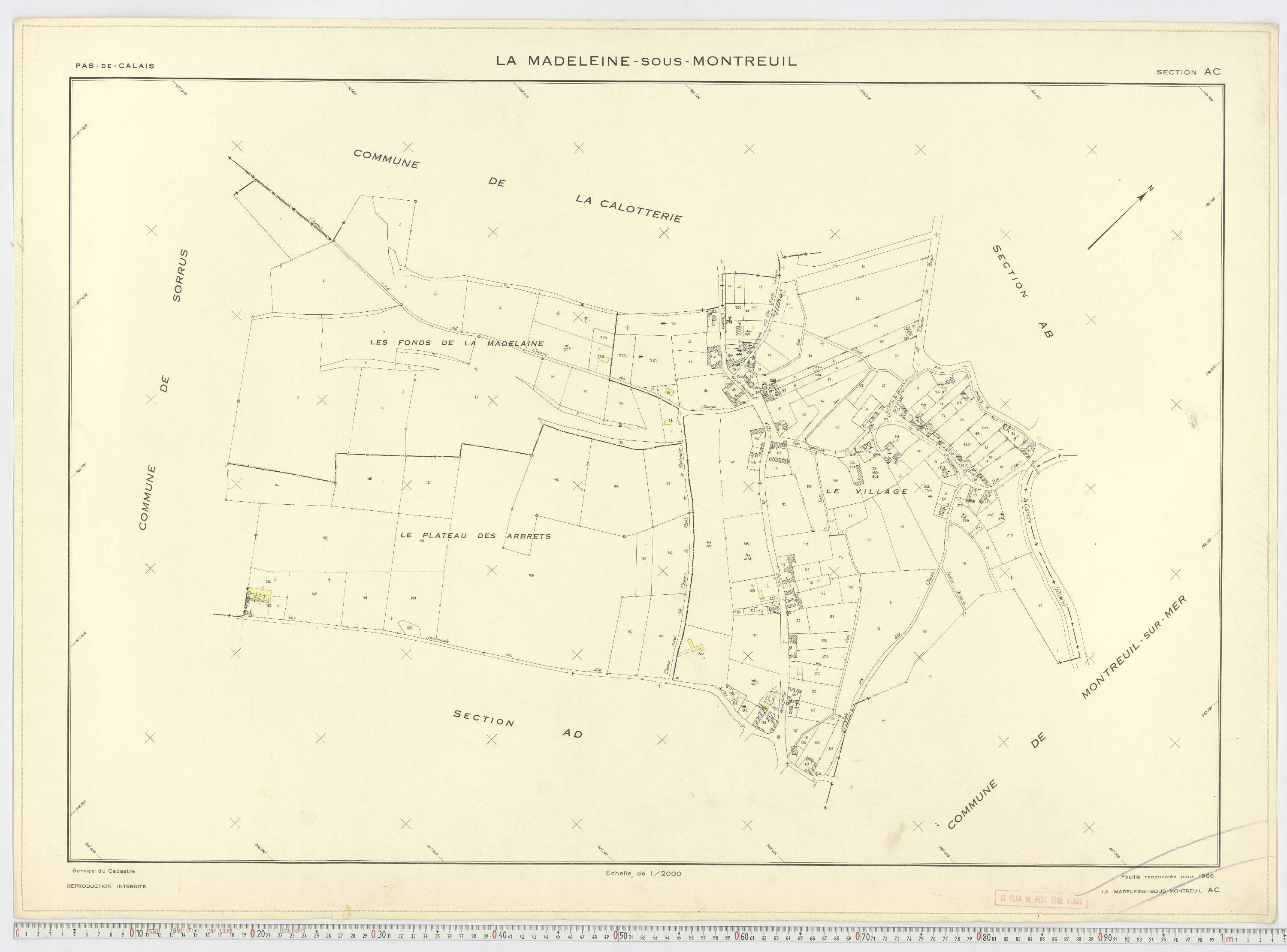La Madelaine-sous-Montreuil - Section AC.