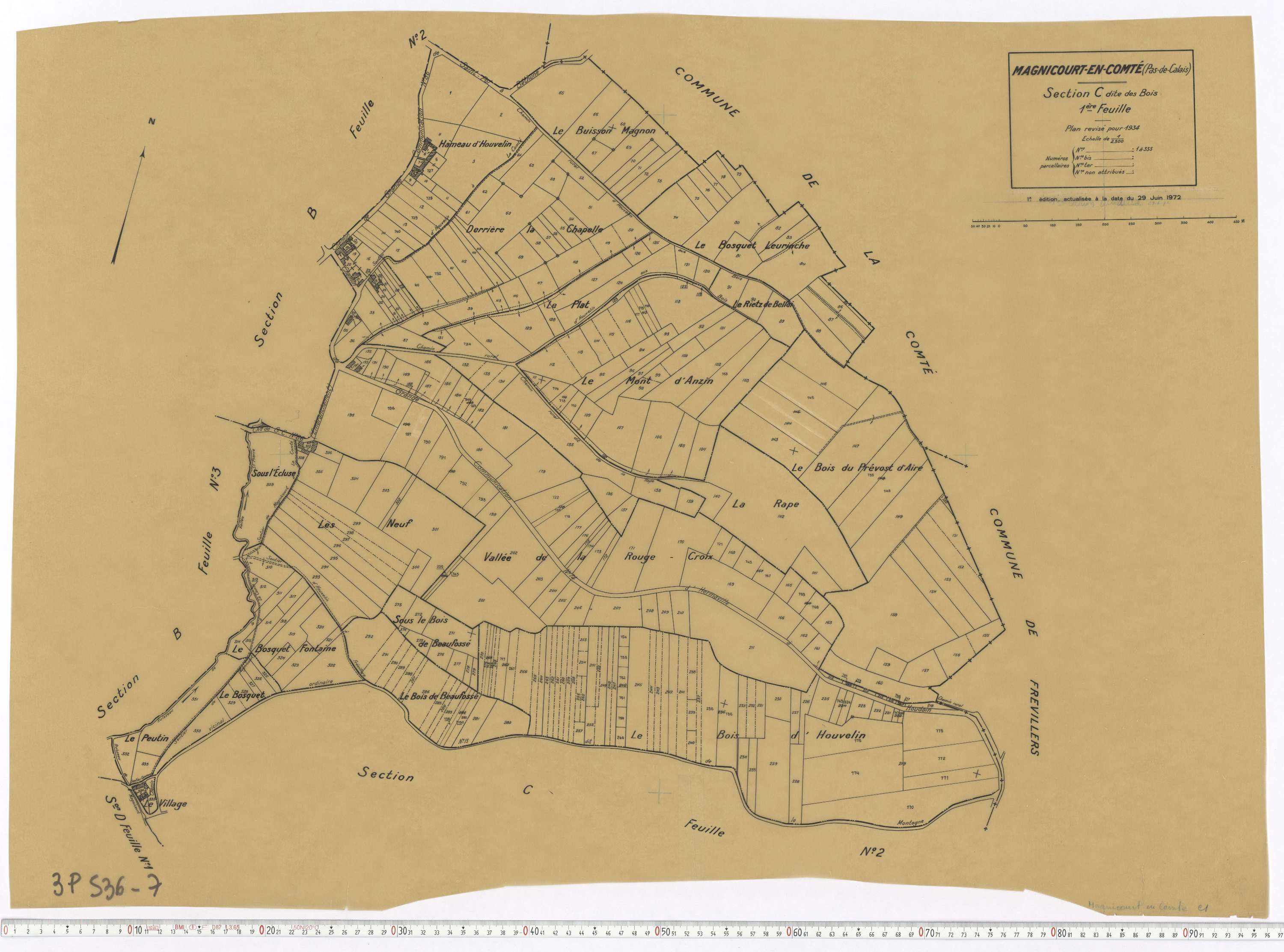 Magnicourt-en-Comte - Section C, feuille 1.