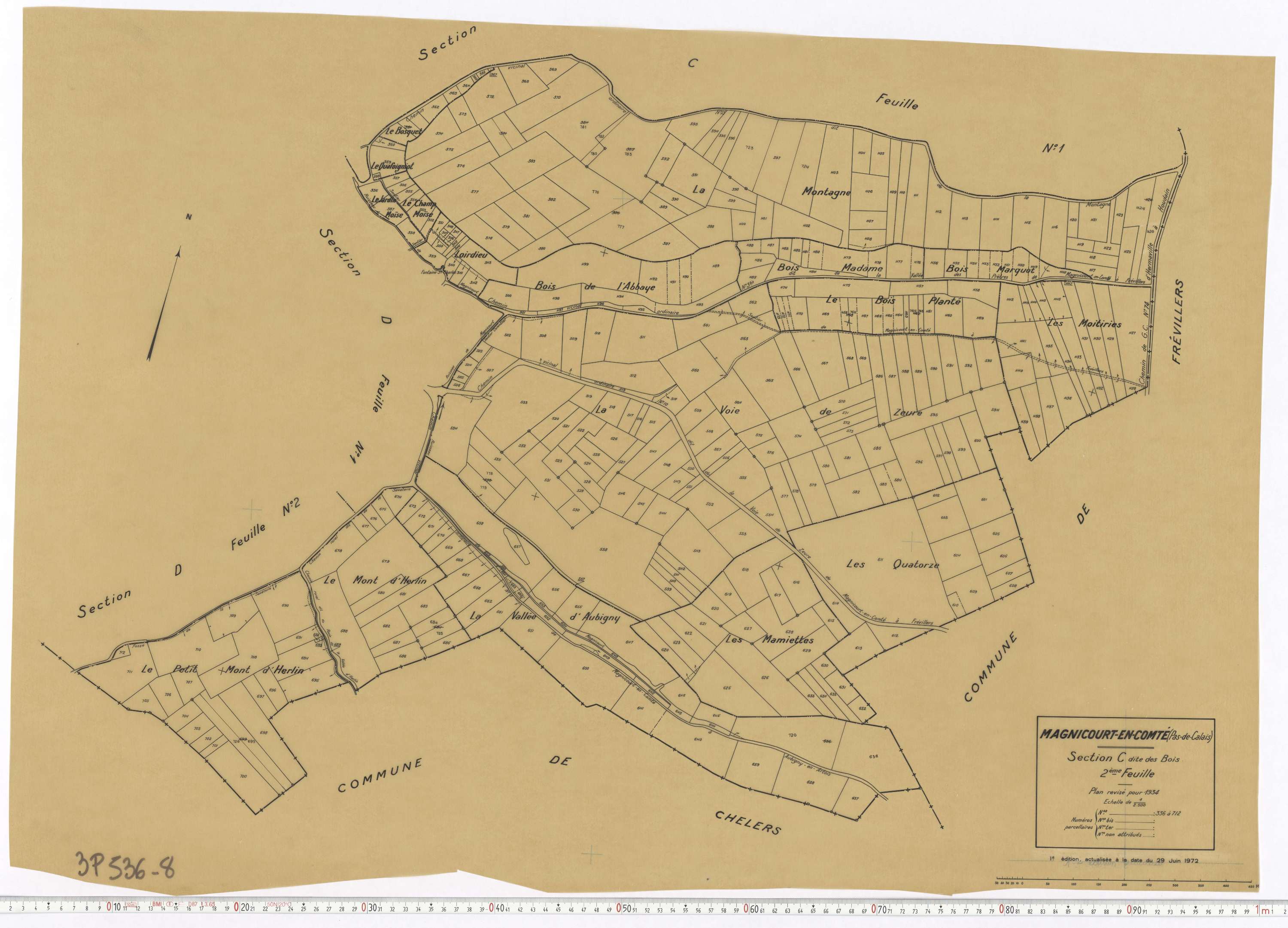 Magnicourt-en-Comte - Section C, feuille 2.