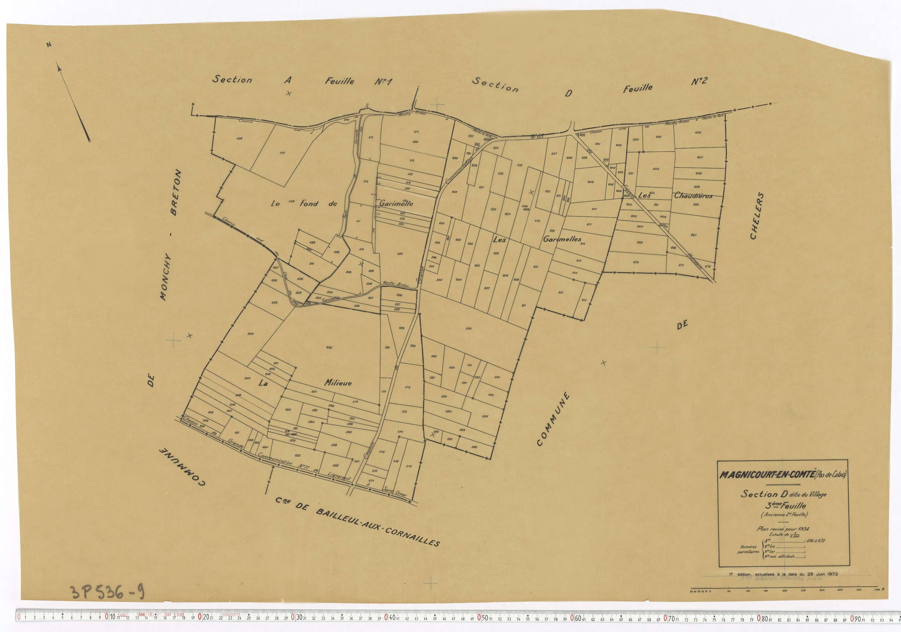 Magnicourt-en-Comte - Section D, feuille 3.