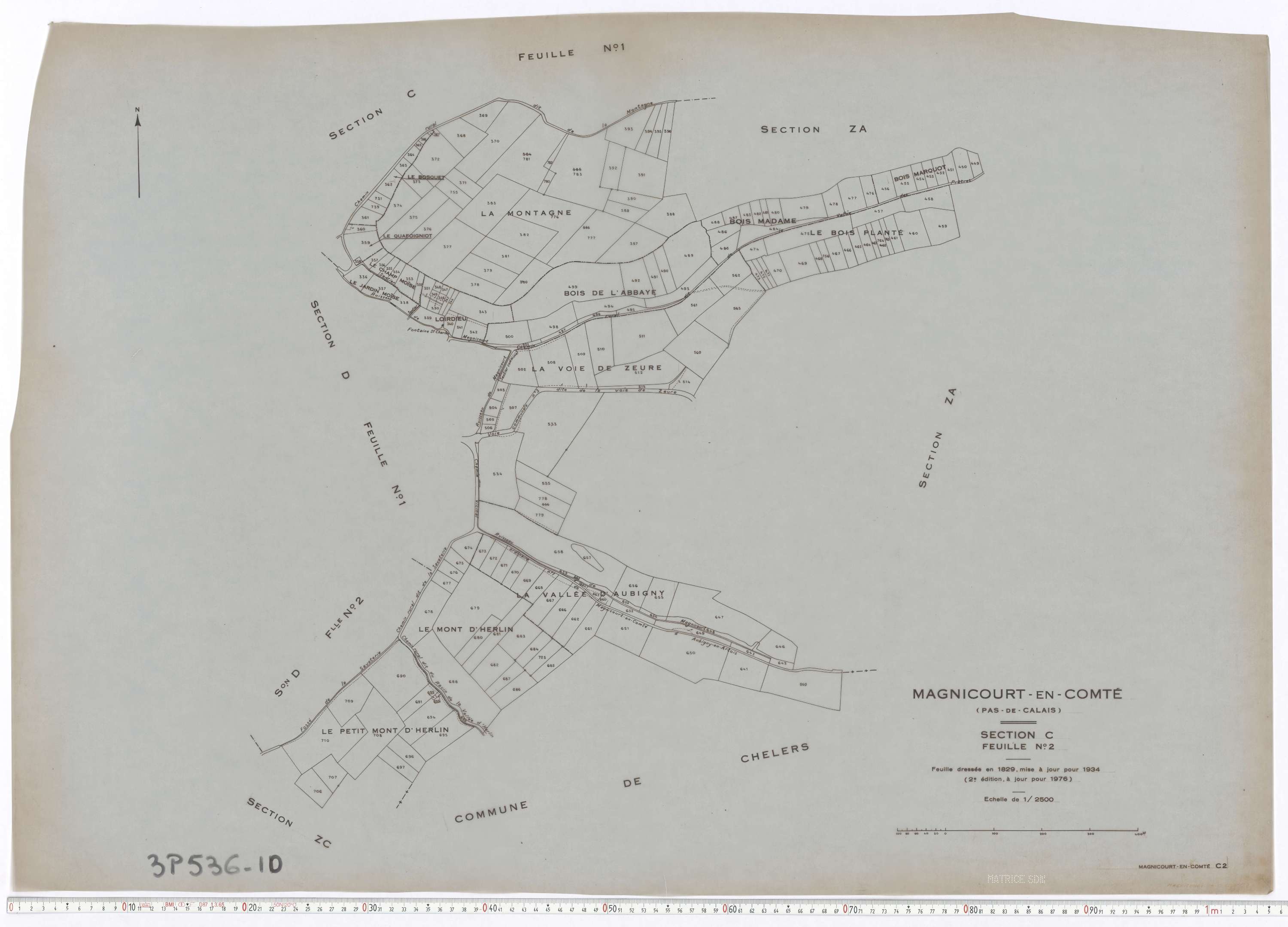 Magnicourt-en-Comte - Section C, feuille 2.