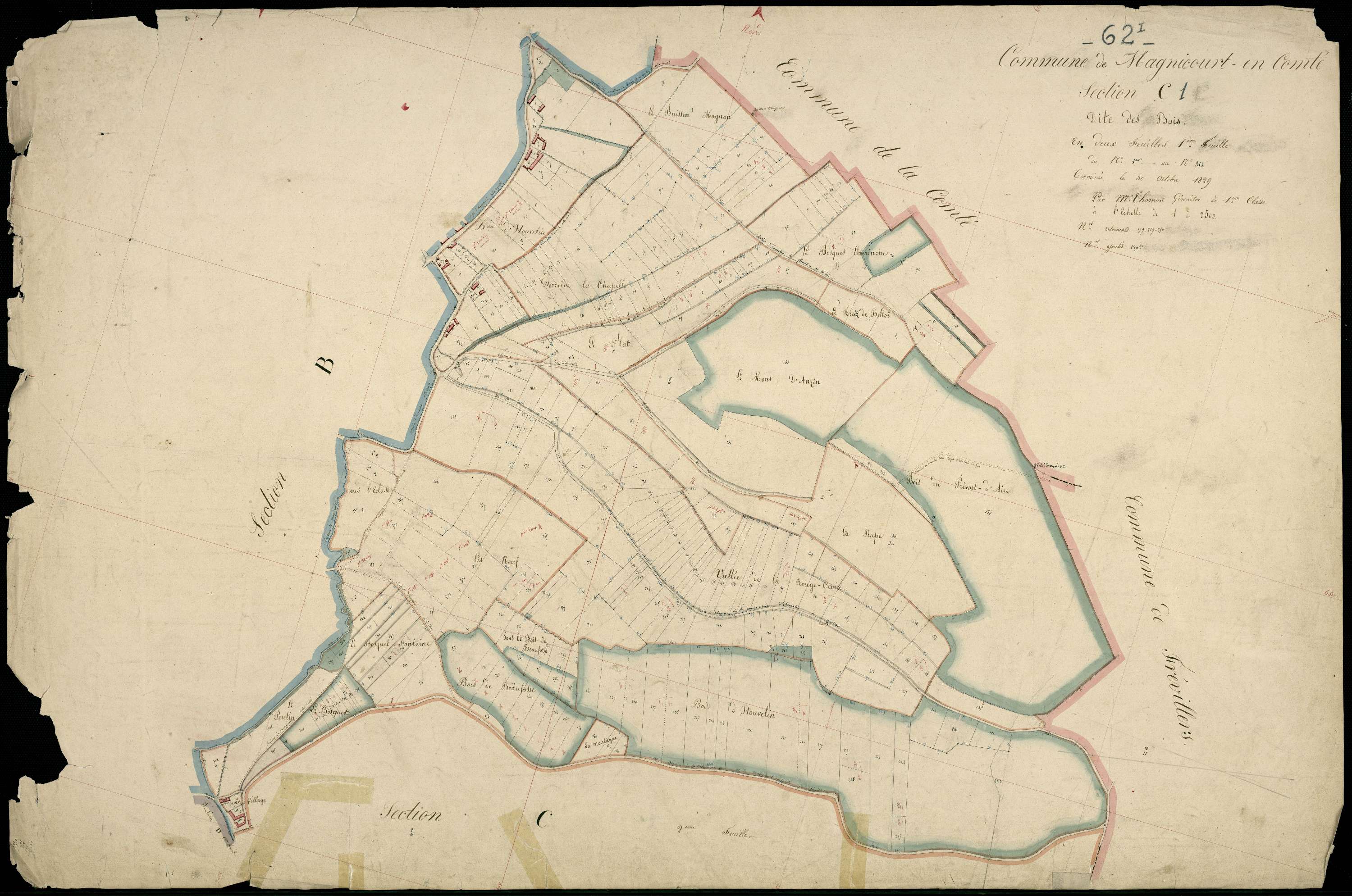 Magnicourt-en-Comte - Section C, 1re feuille