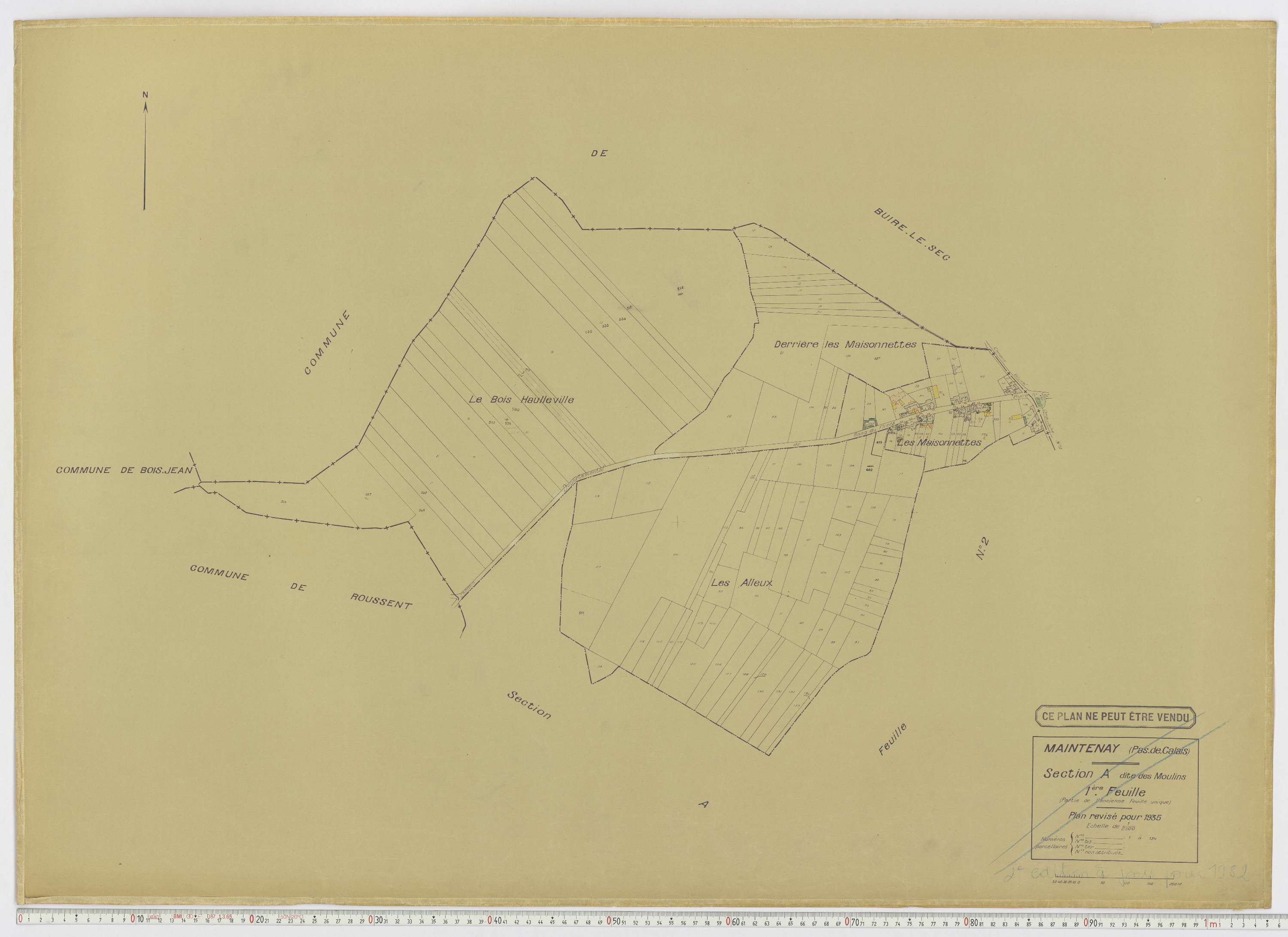Maintenay - Section A, feuille 1.