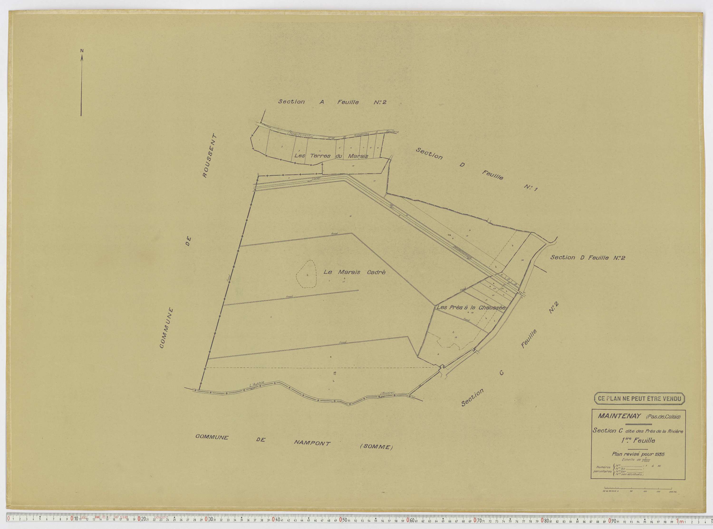 Maintenay - Section C, feuille 1.
