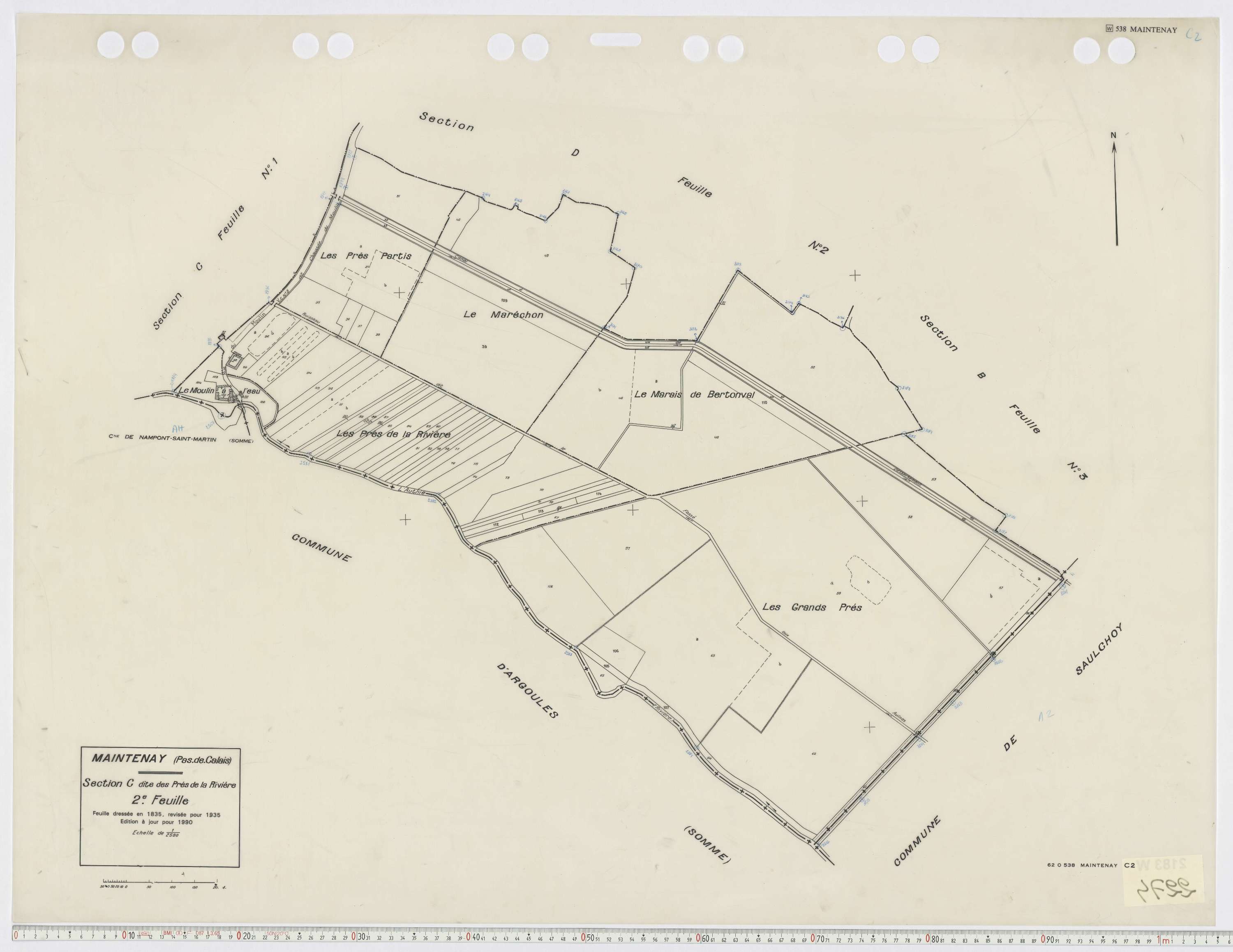 Maintenay - Section C, feuille 2.