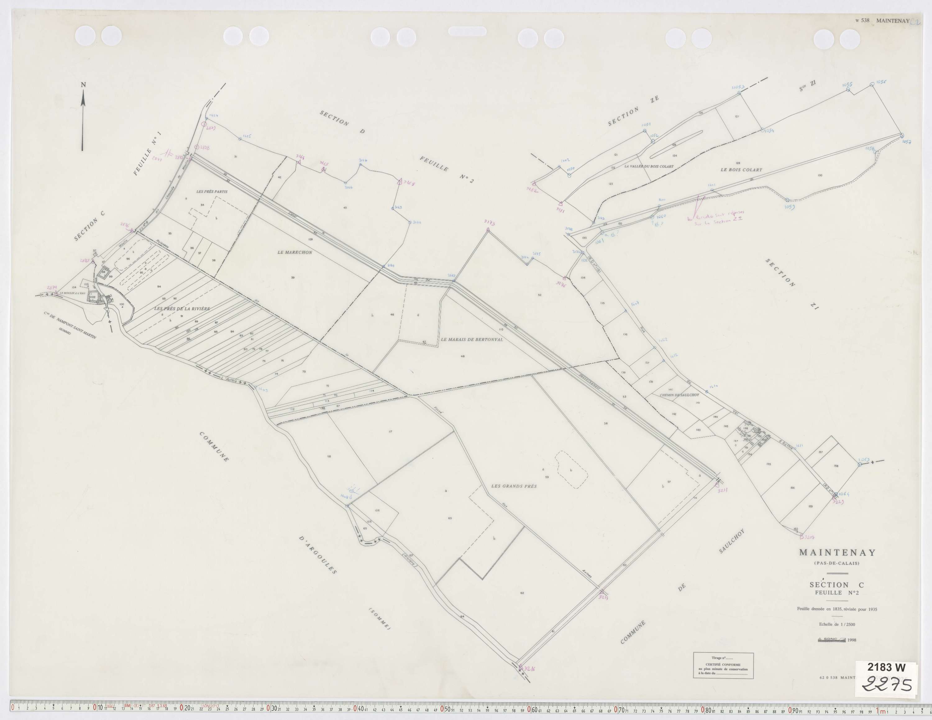 Maintenay - Section C, feuille 2.