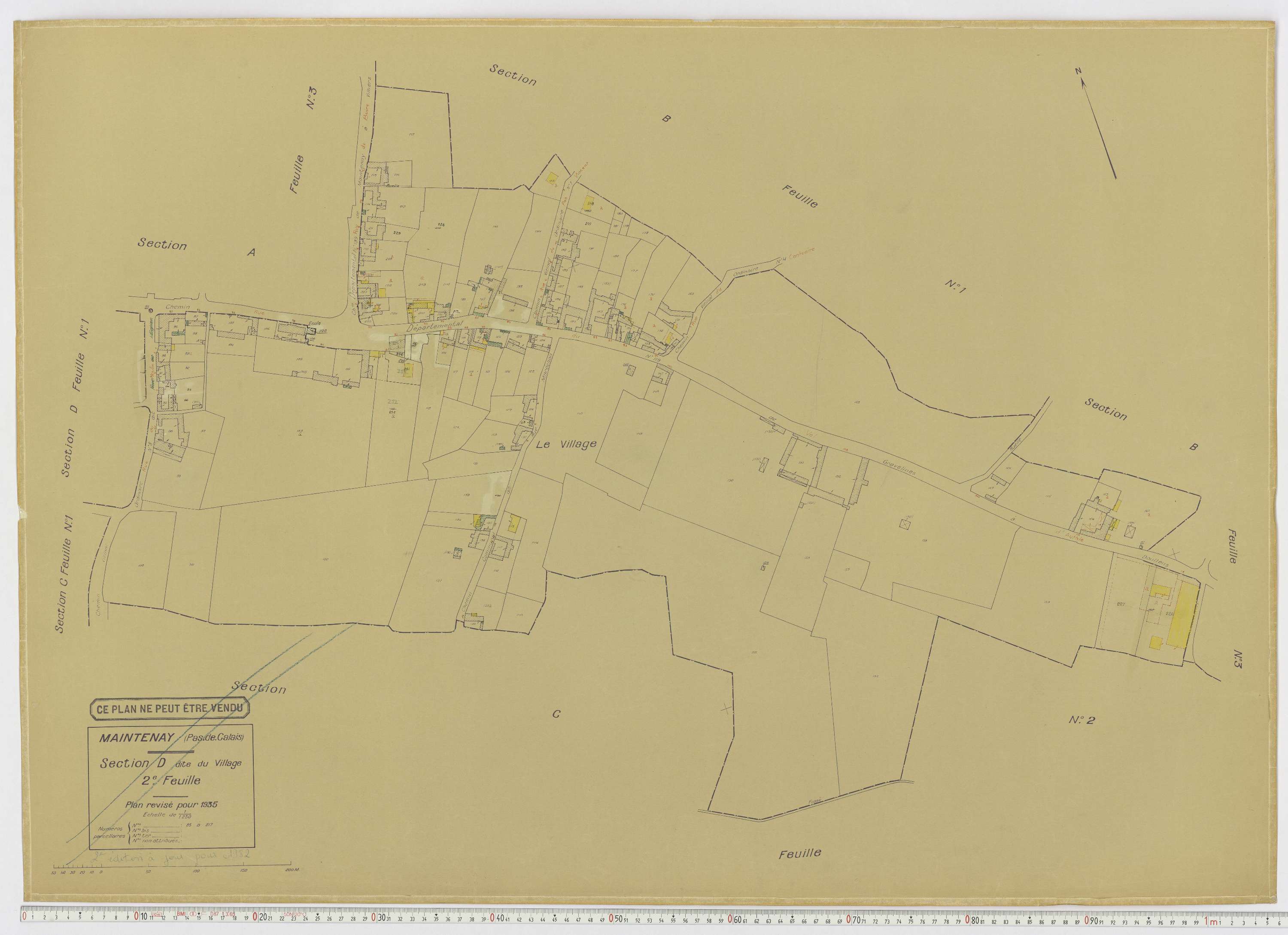 Maintenay - Section D, feuille 2.