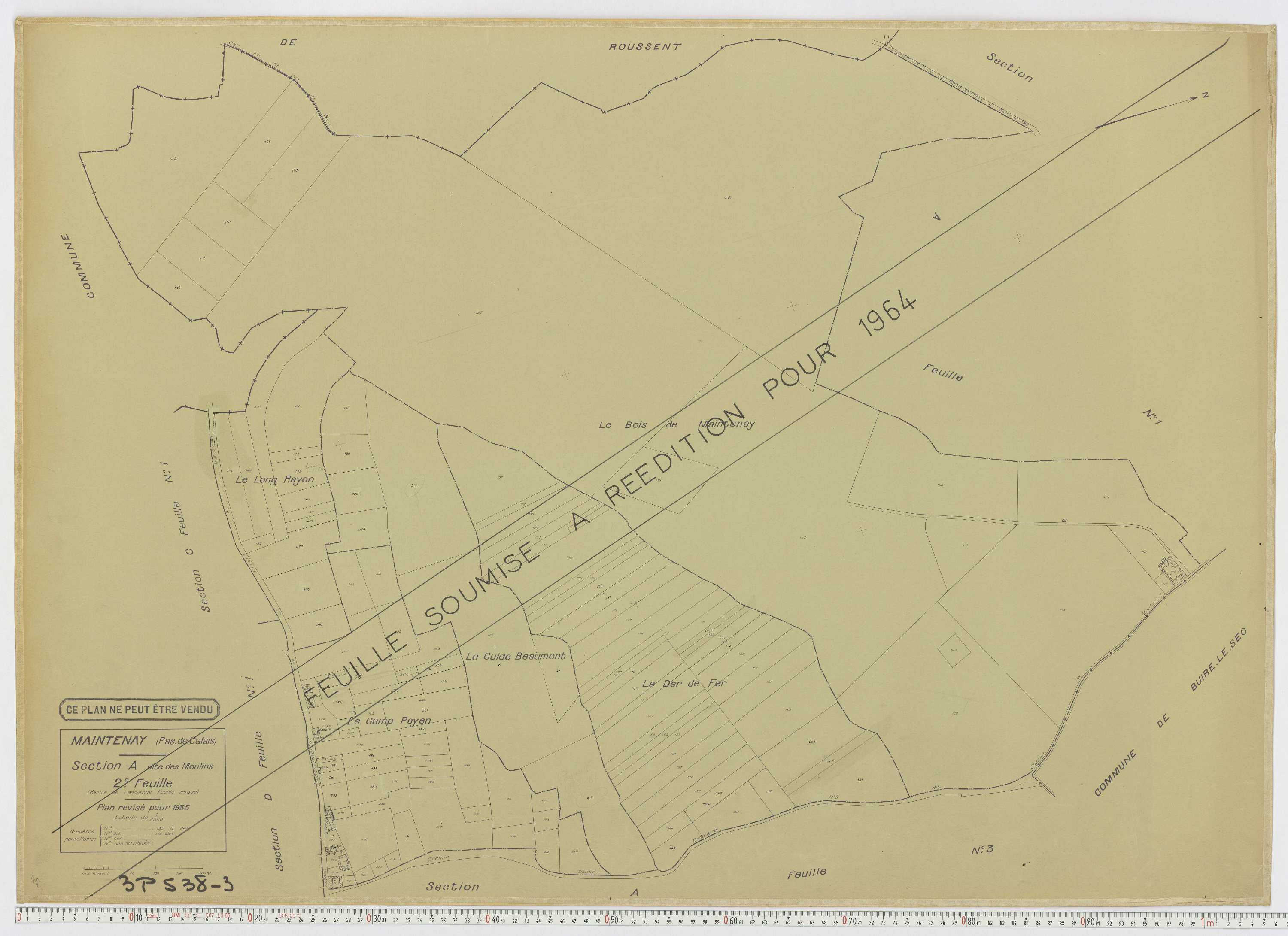 Maintenay - Section A, feuille 2.