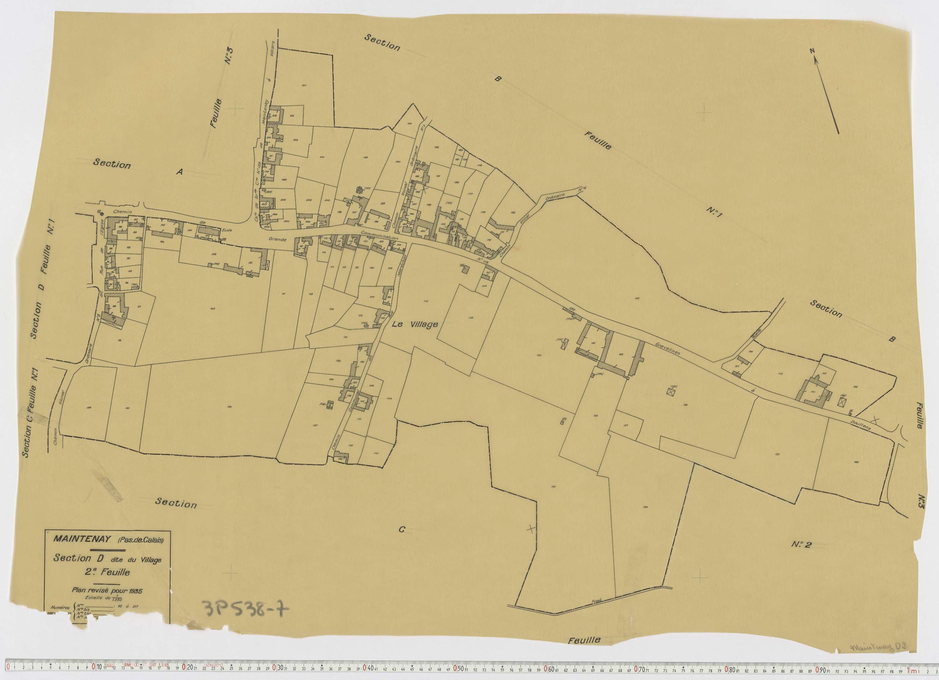 Maintenay - Section D, feuille 2.