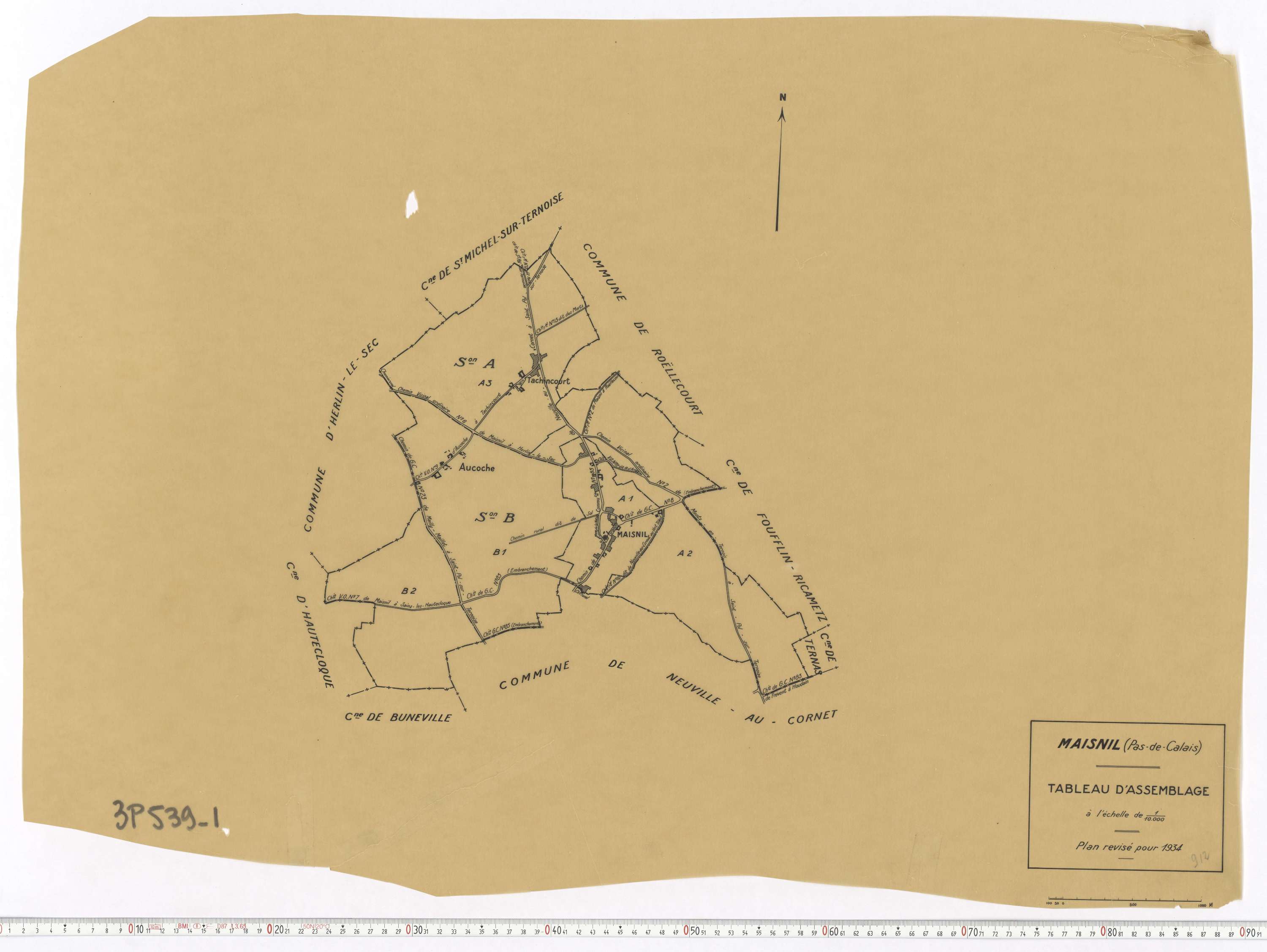 Maisnil - Tableau d'assemblage.