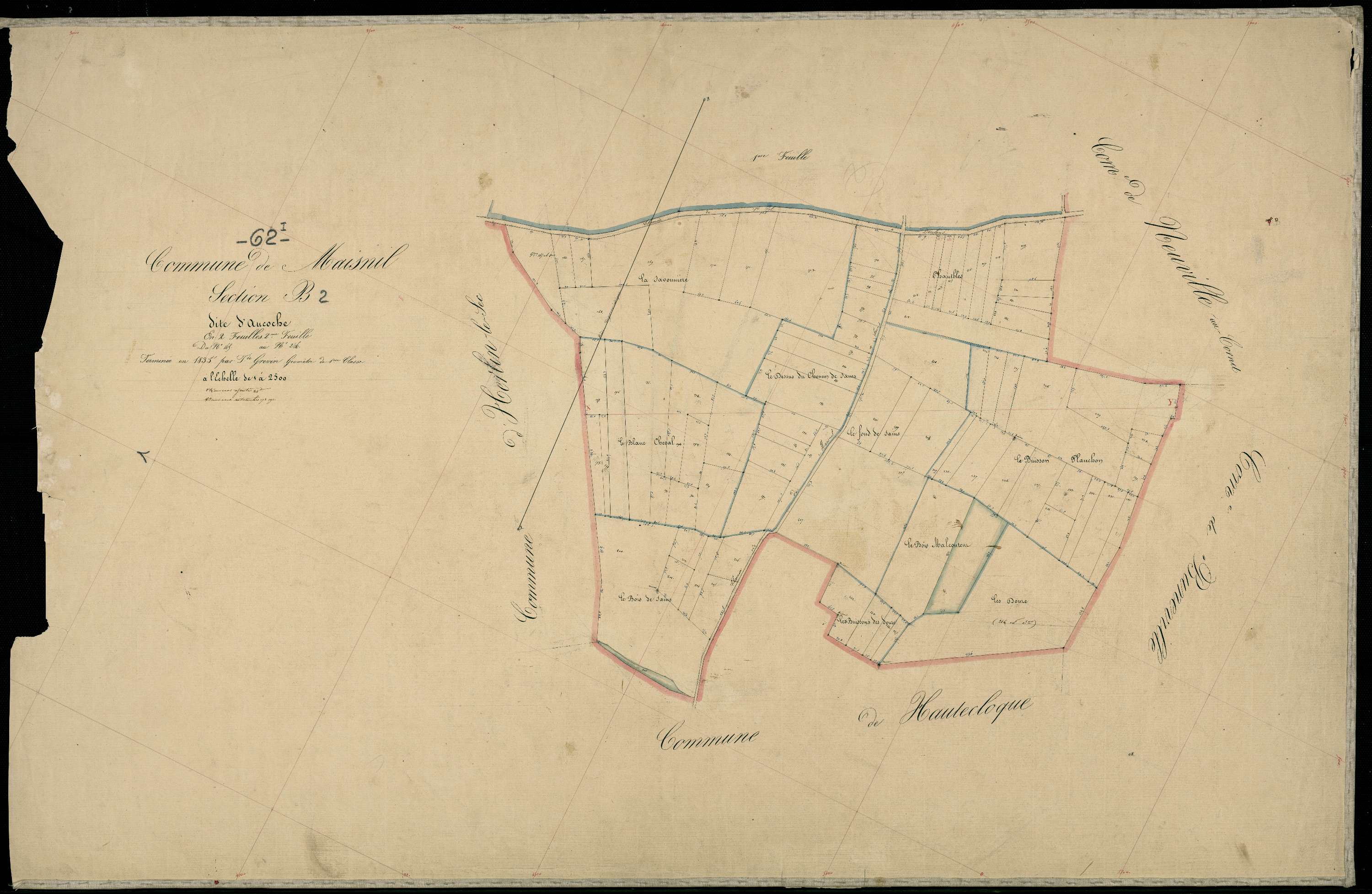 Maisnil - Section B, 2e feuille