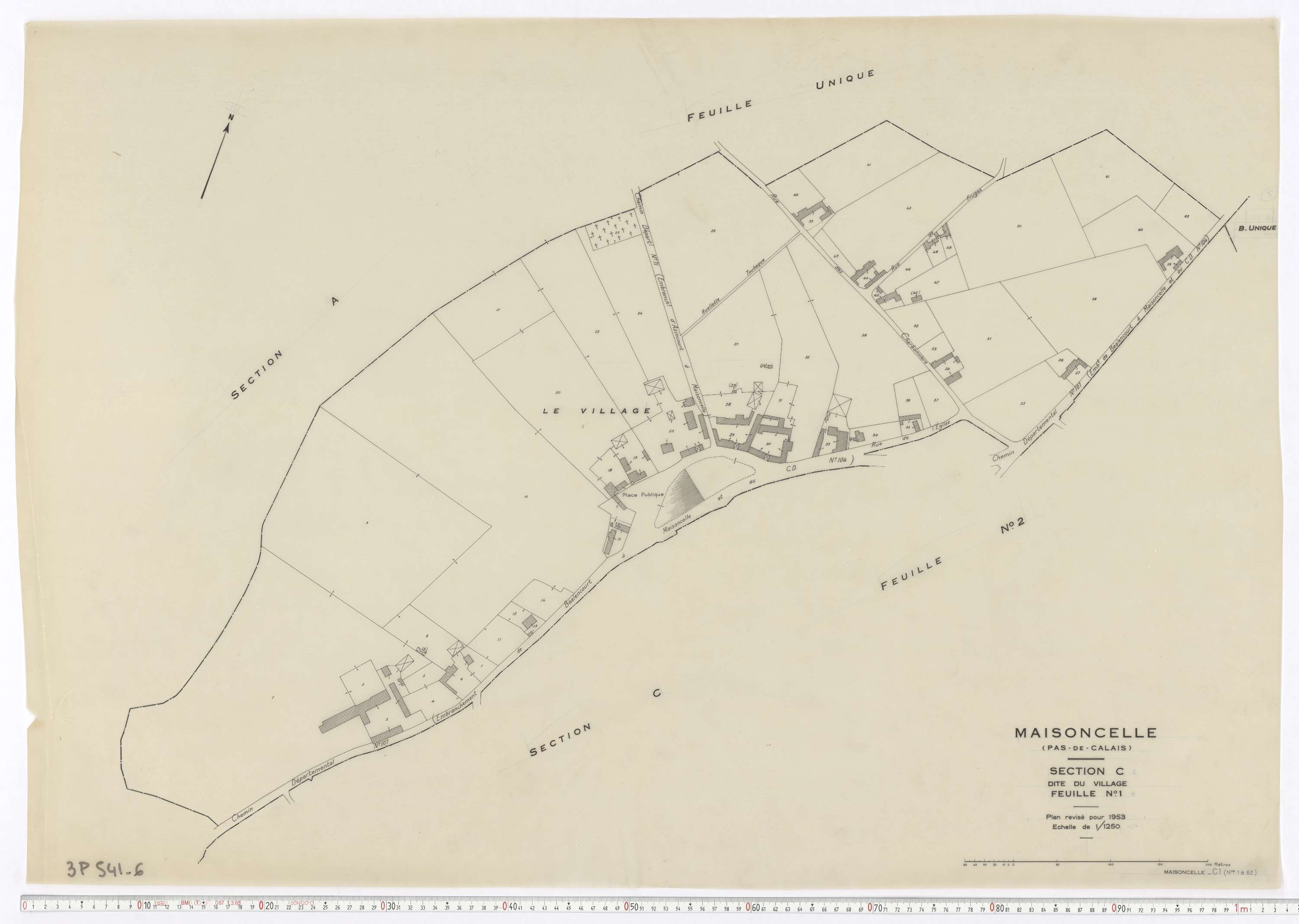 Maisoncelle - Section C, feuille 1.