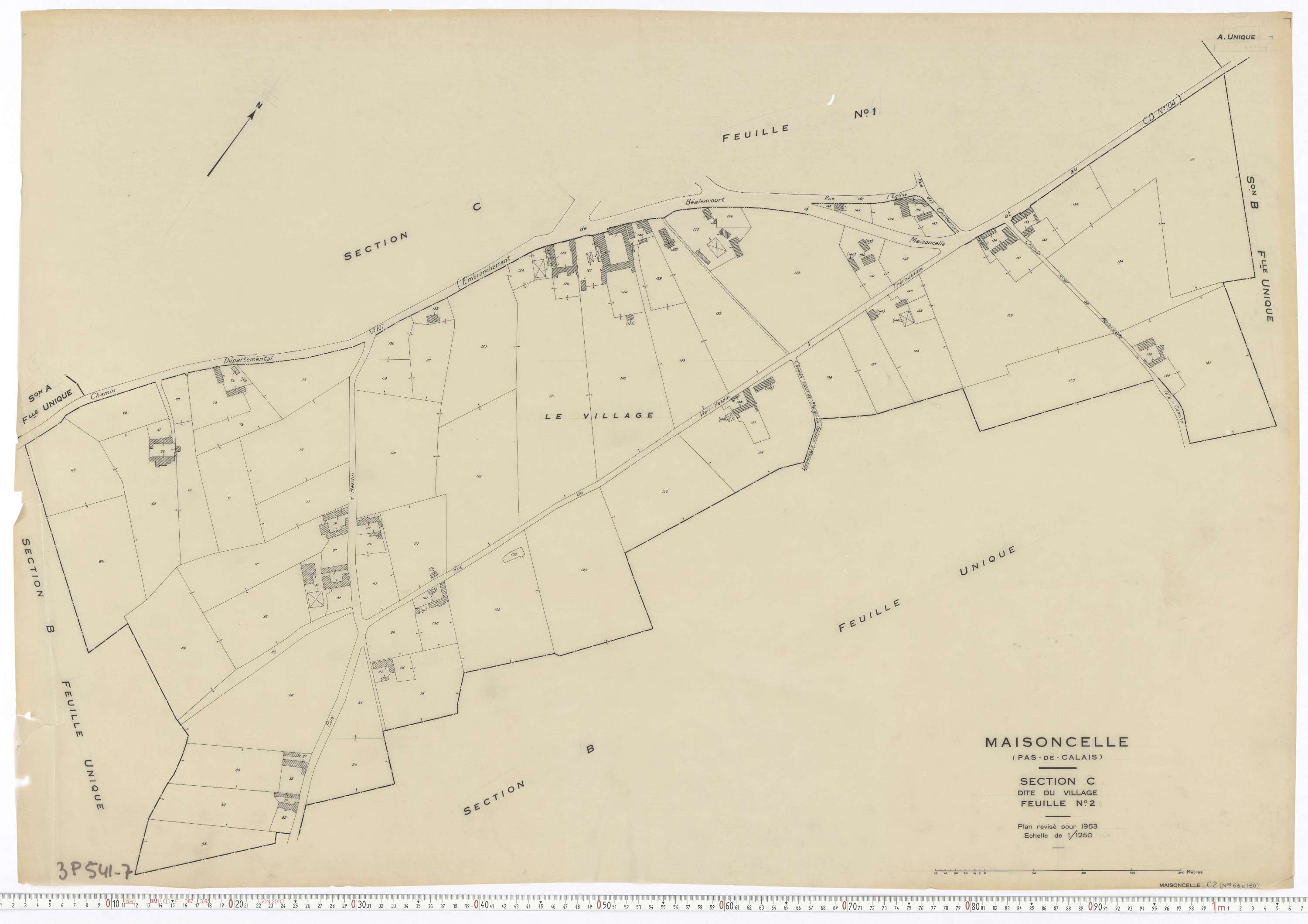 Maisoncelle - Section C, feuille 2.