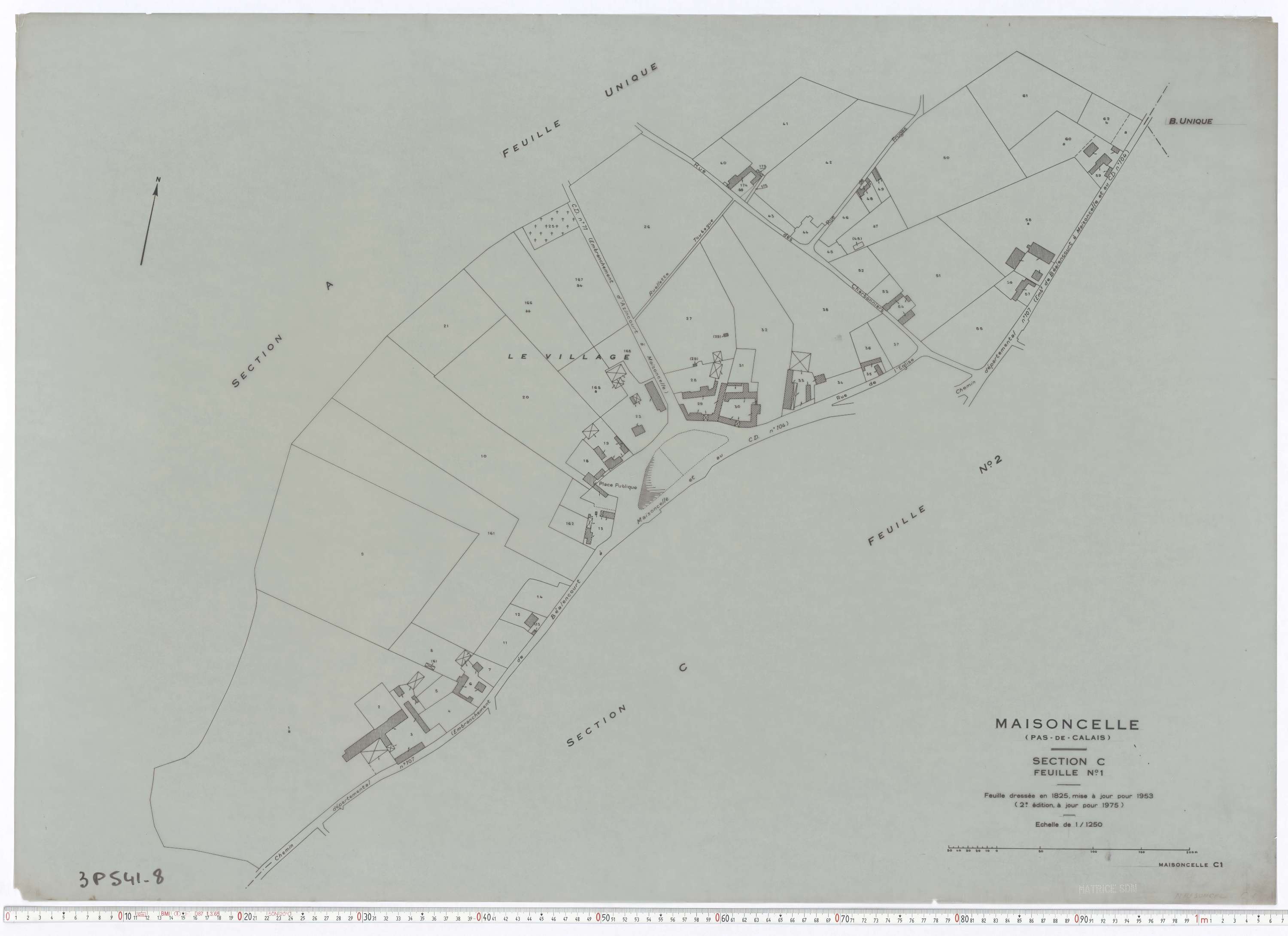 Maisoncelle - Section C, feuille 1.
