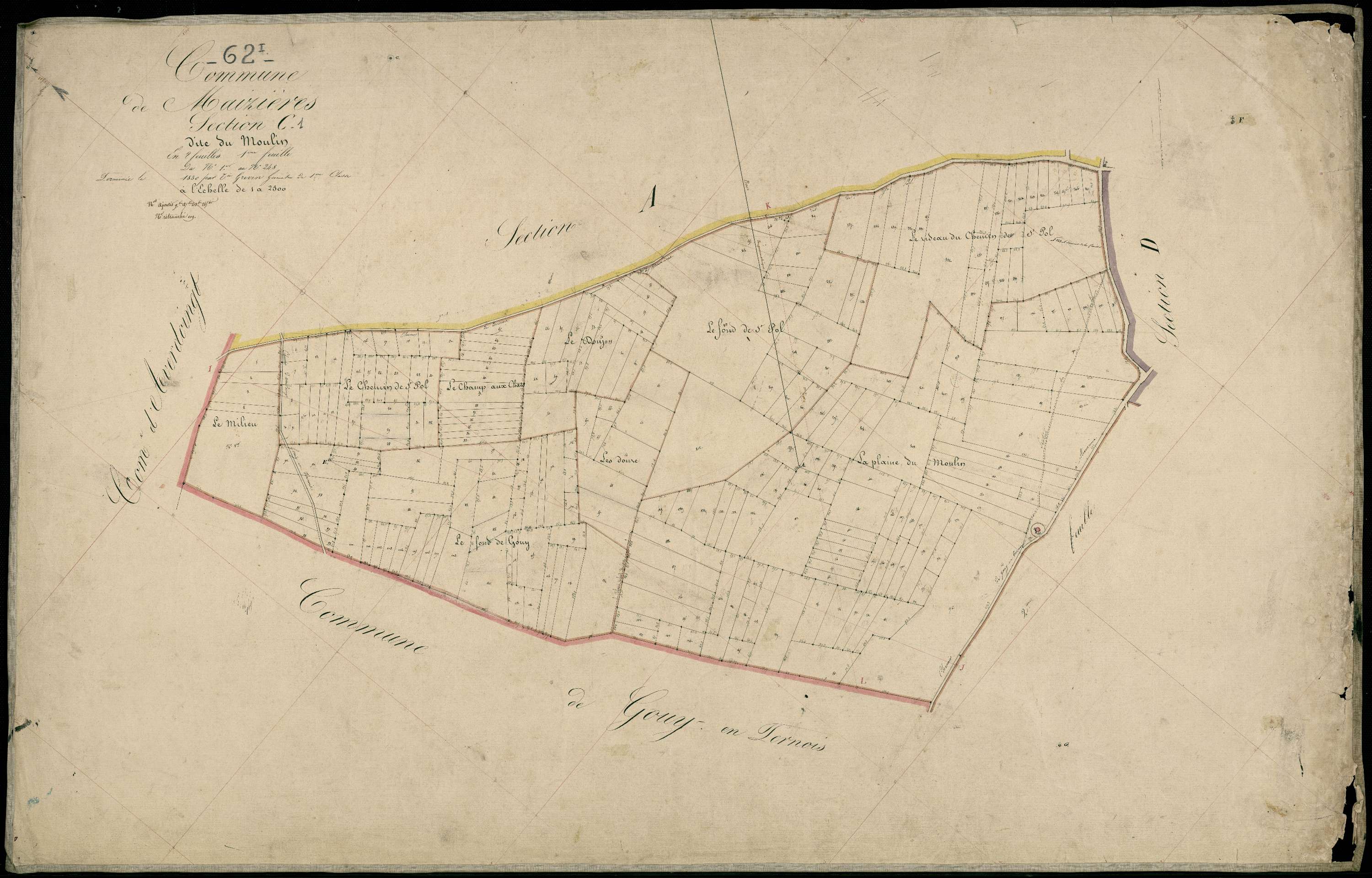 Maizières - Section C, 1re feuille