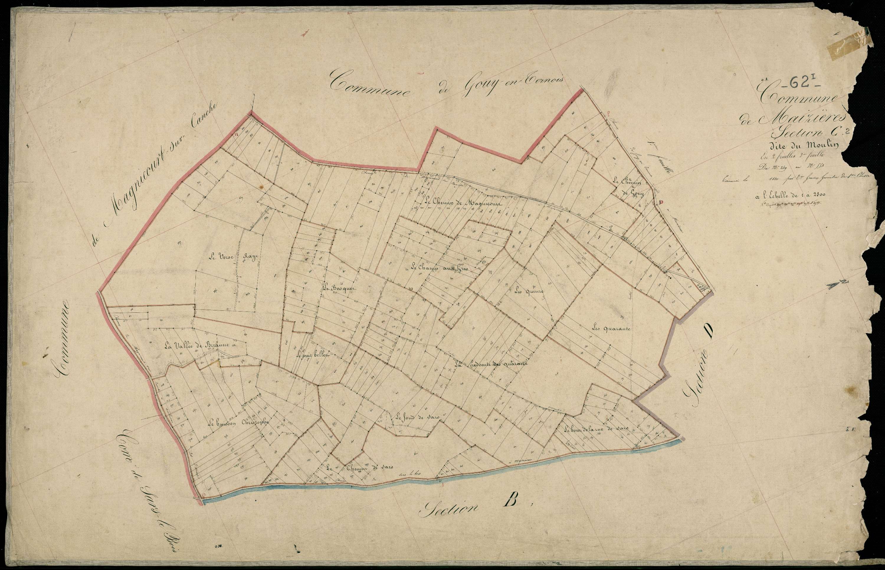 Maizières - Section C, 2e feuille