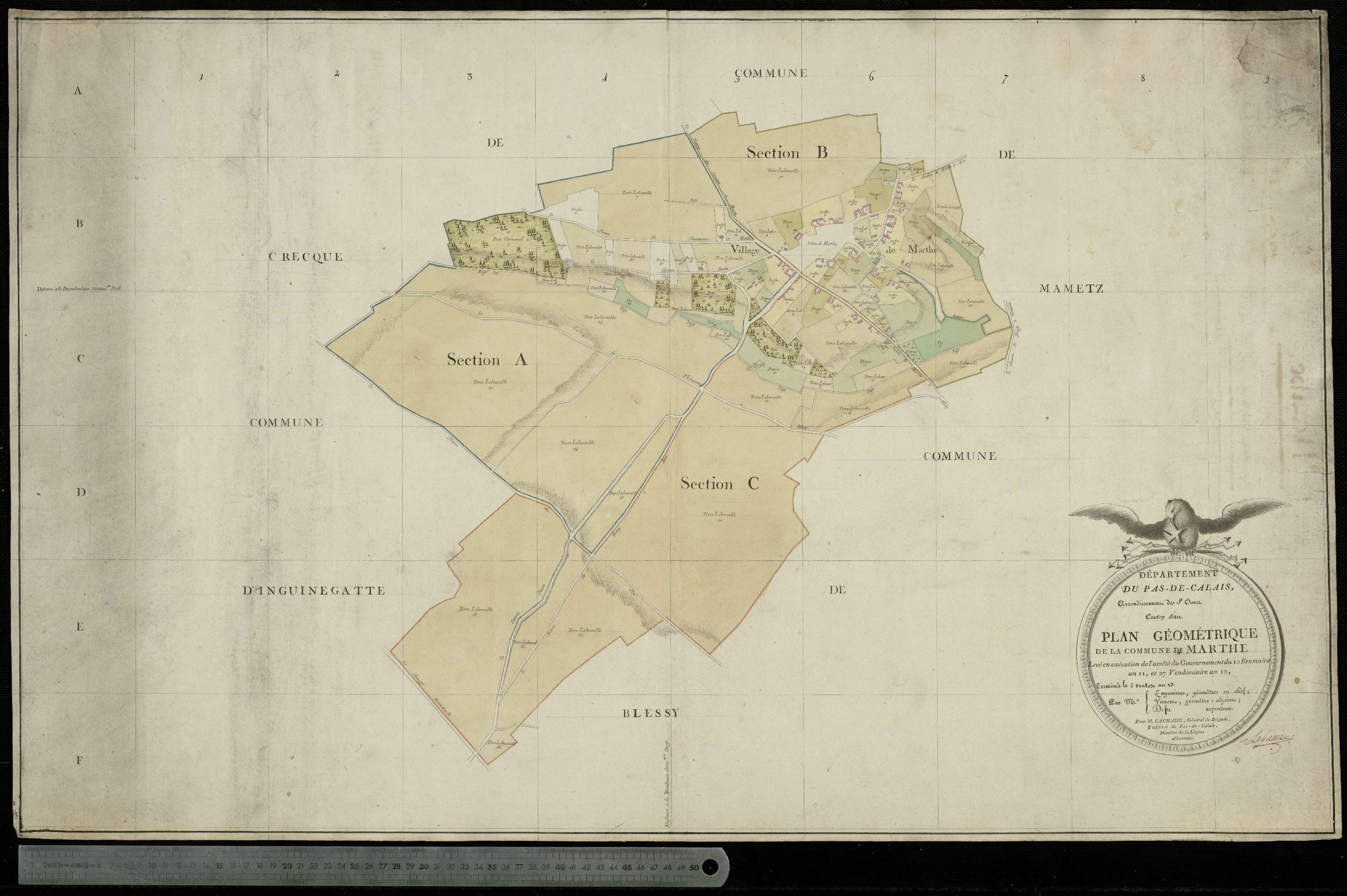 Mametz - Plans par masses de cultures