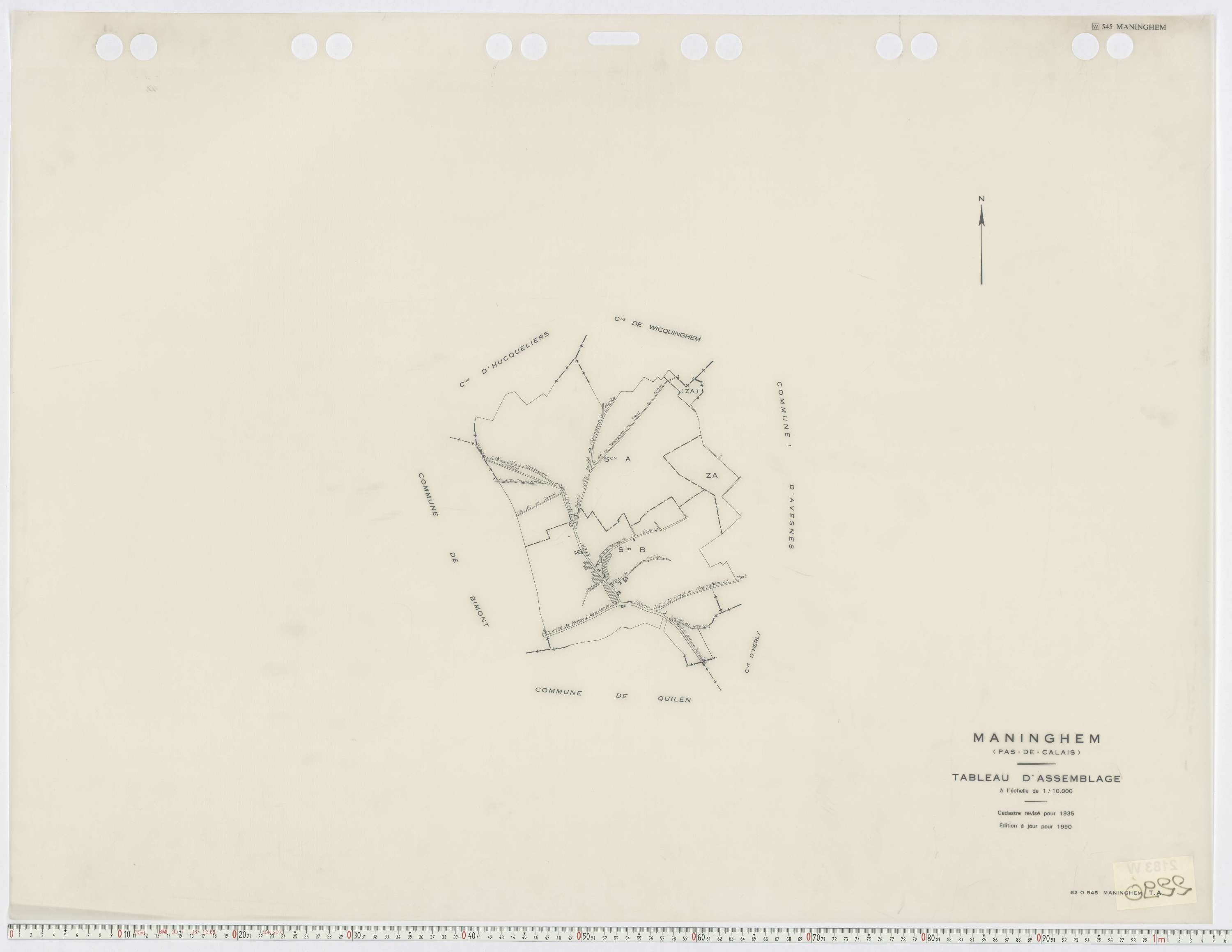Manin - Tableau d'assemblage.