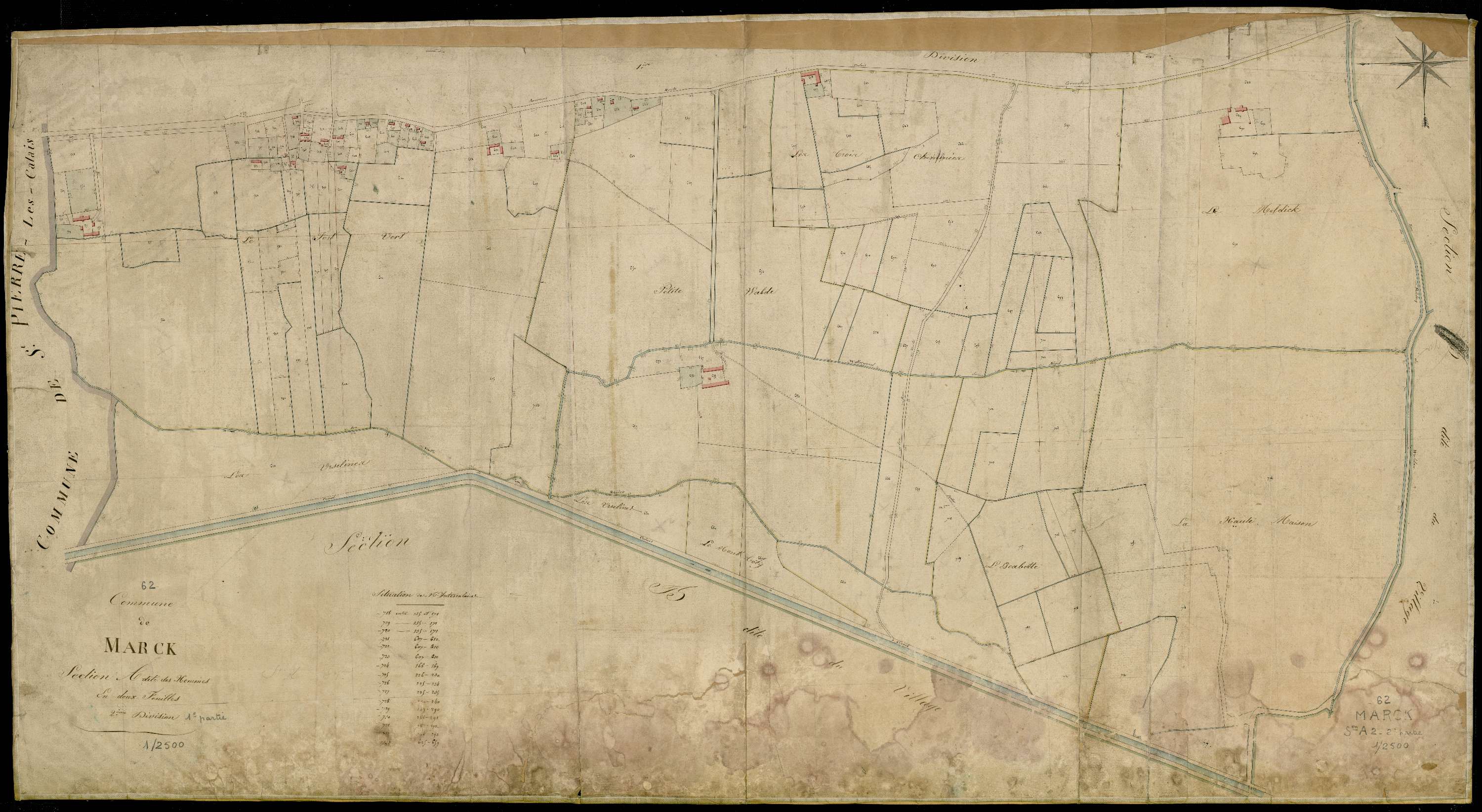 Marck - Section A, 2e feuille