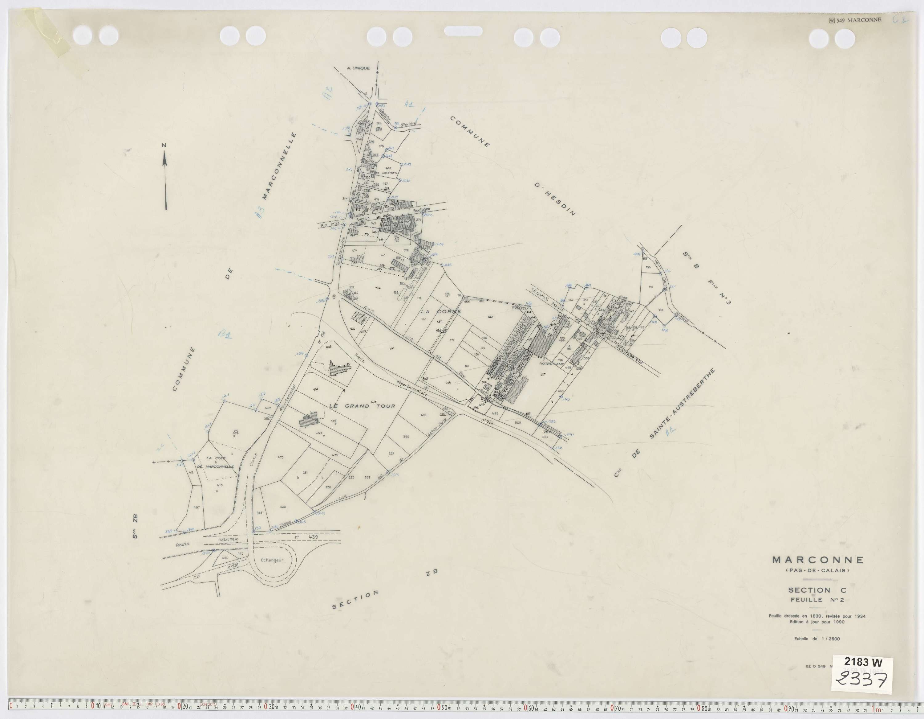 Marconne - Section C, feuille 2.
