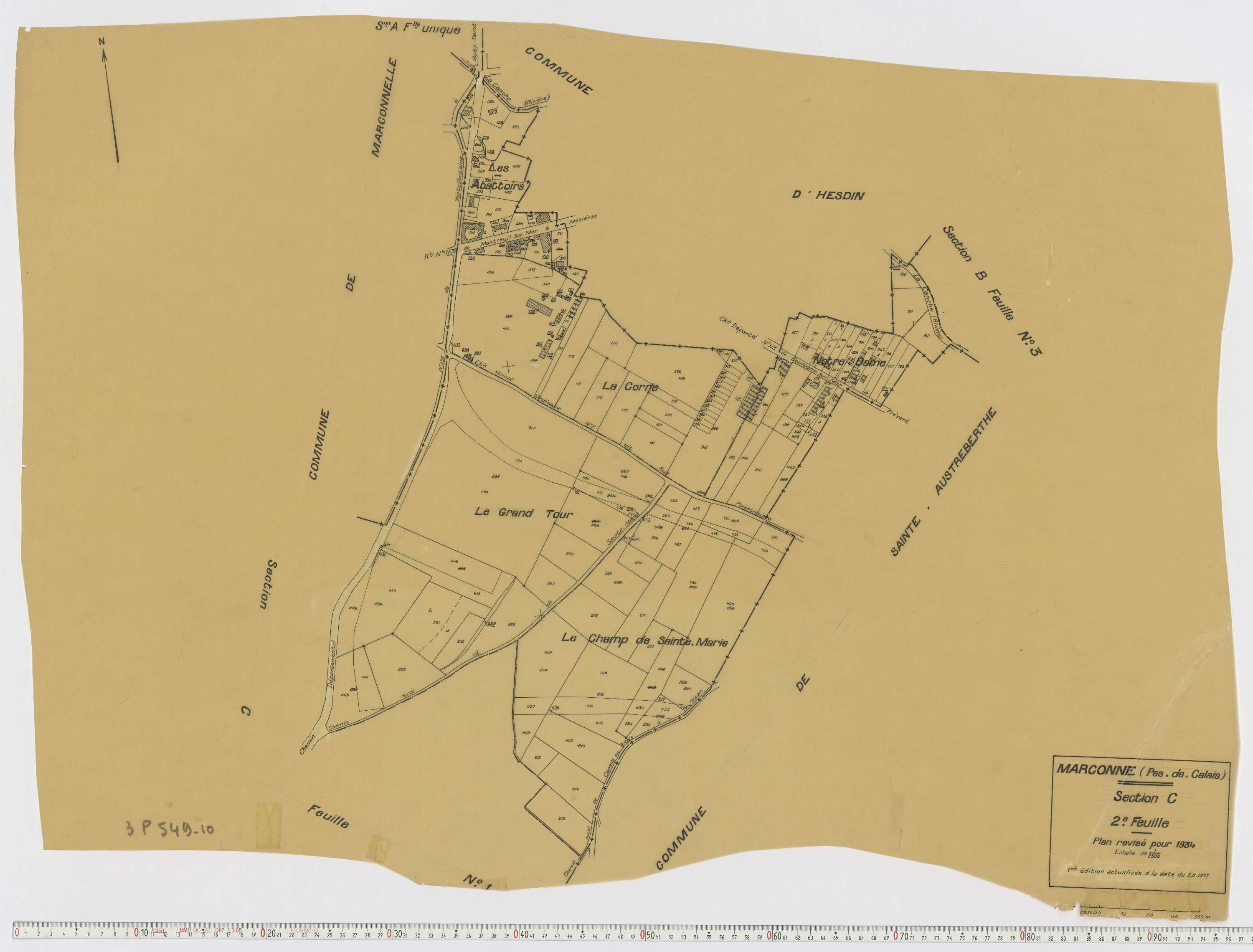 Marconne - Section C, feuille 2.