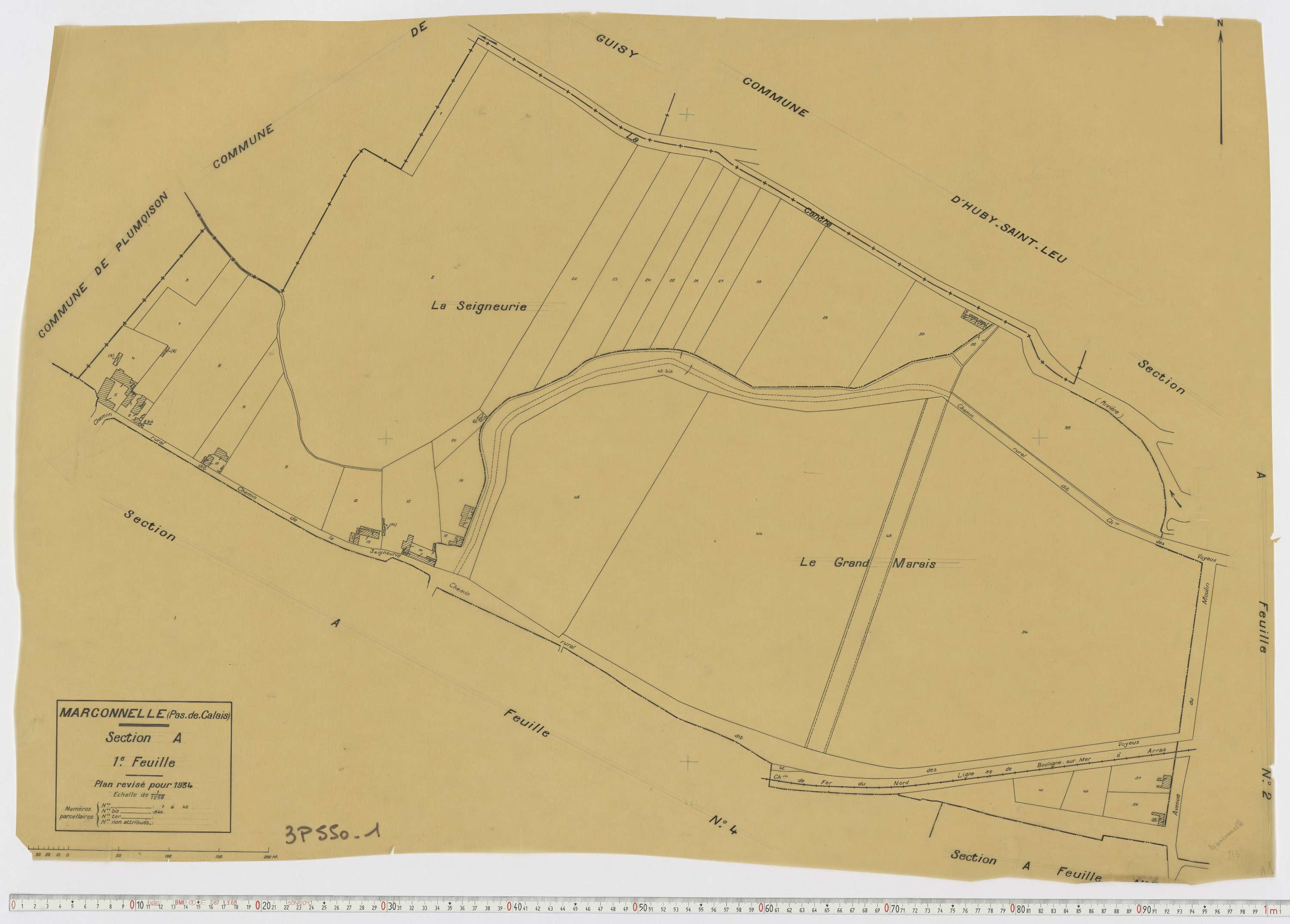 Marconne - Section A, feuille 1.