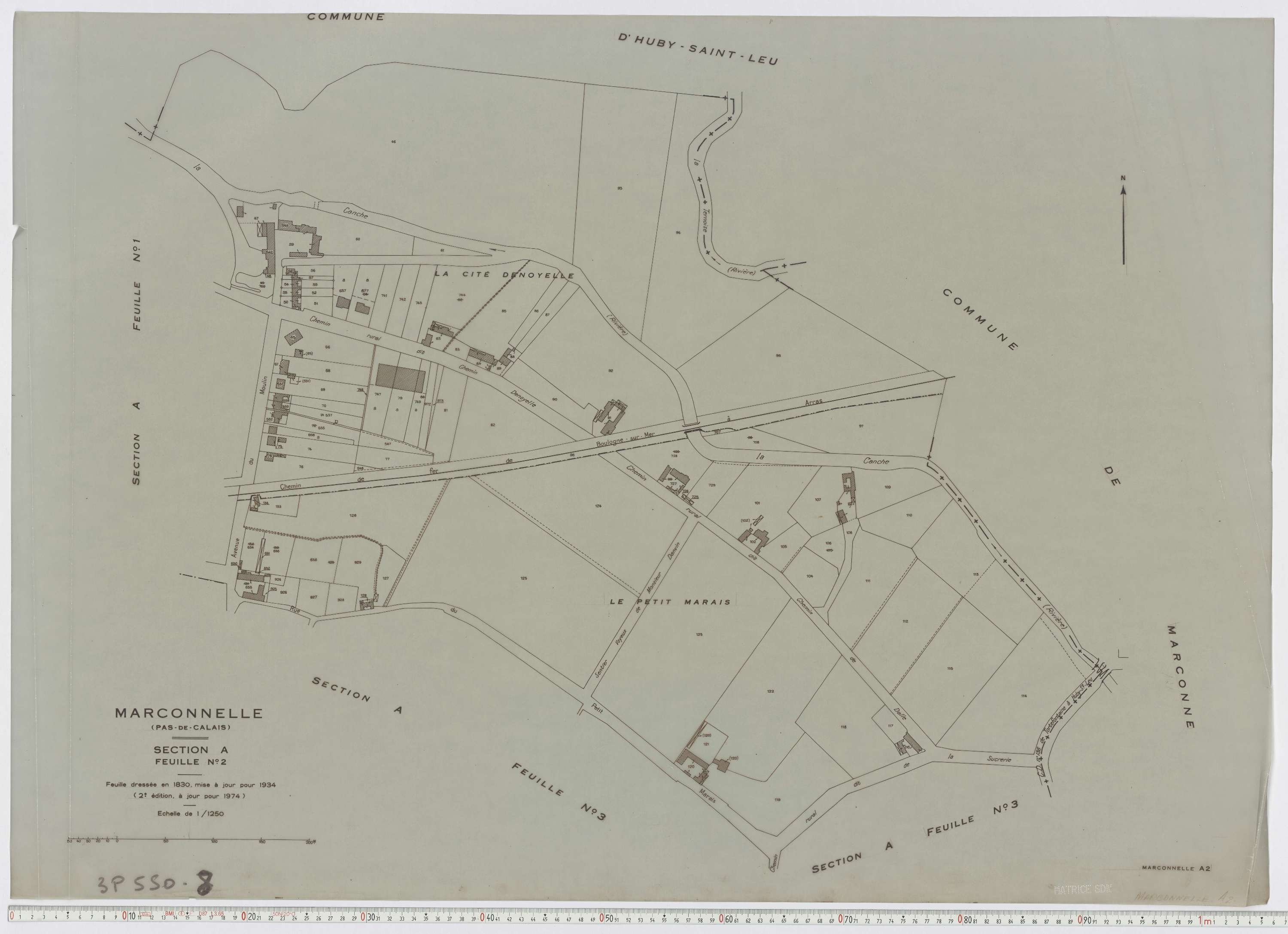 Marconne - Section A, feuille 1.