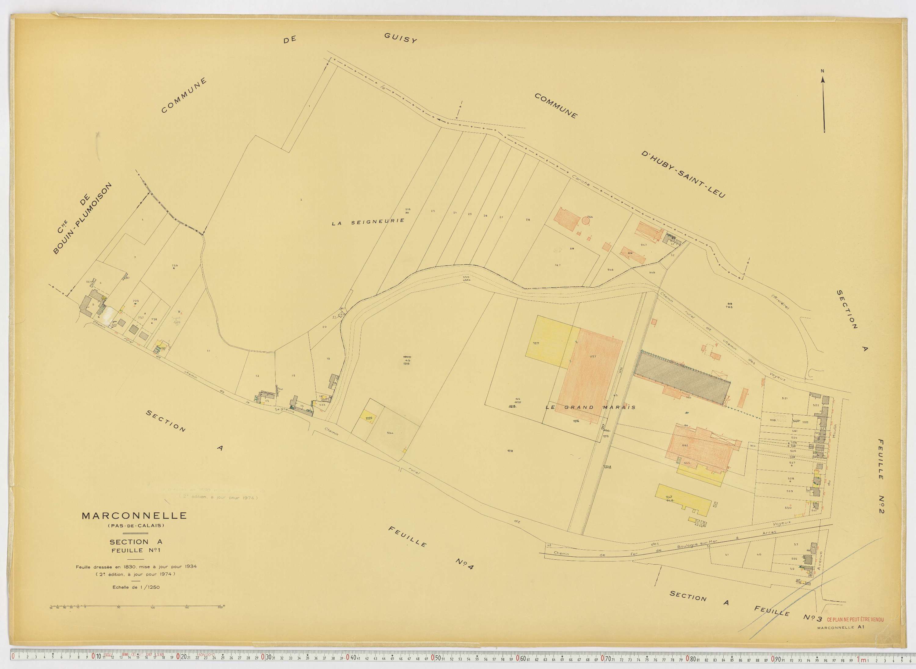 Marconnelle - Section A, feuille 1.