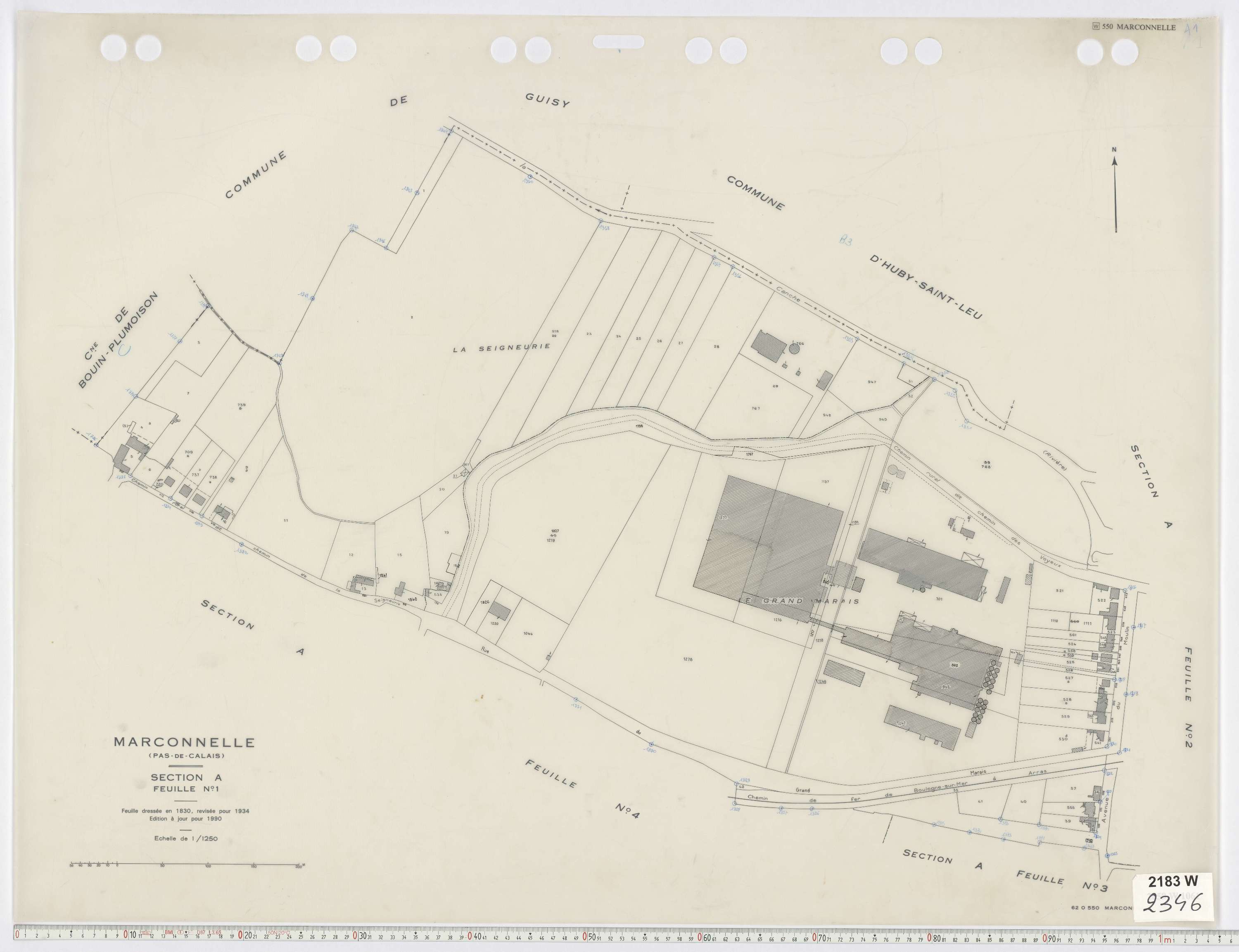 Marconnelle - Section A, feuille 1.