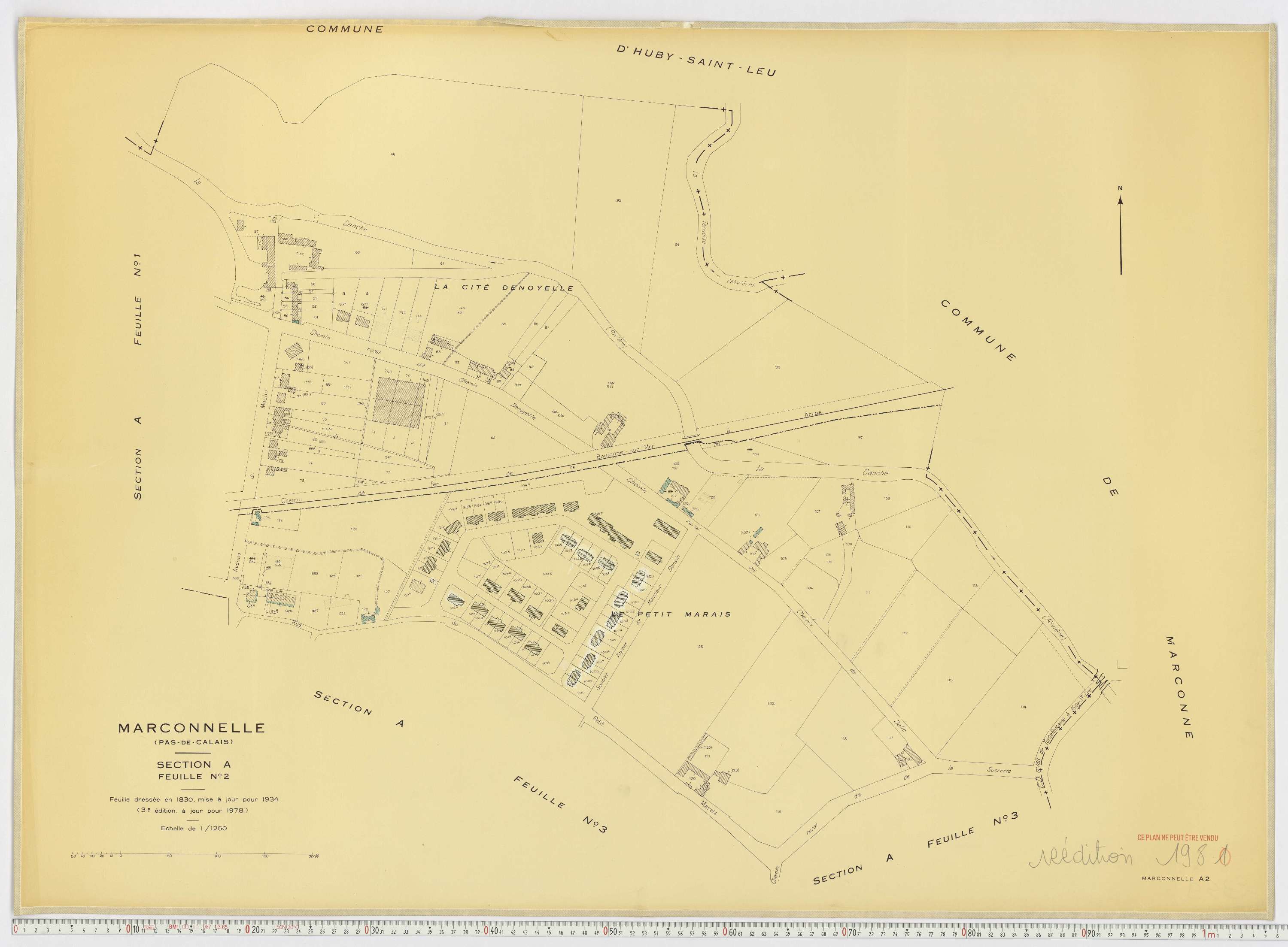 Marconnelle - Section A, feuille 2.