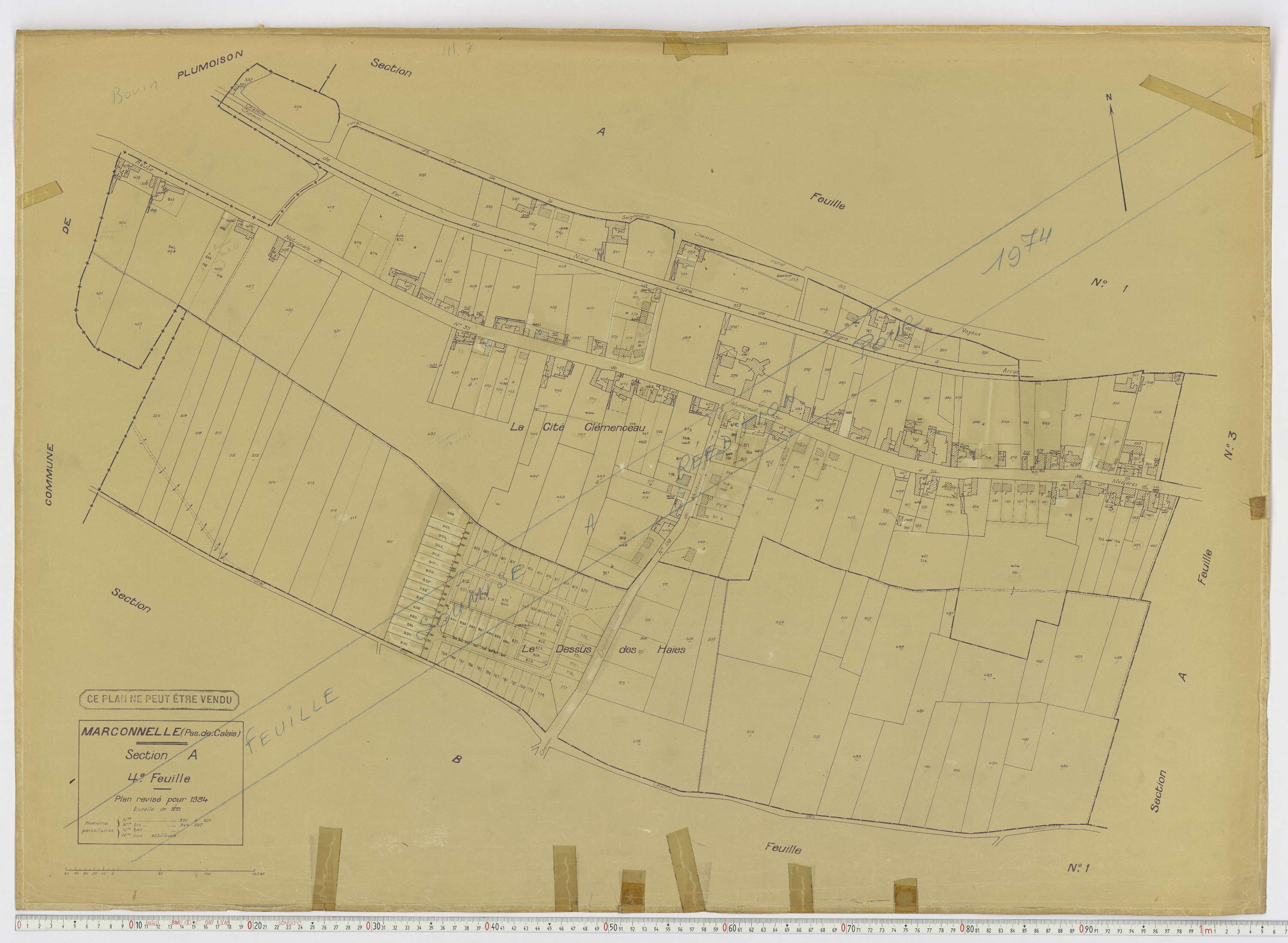 Marconnelle - Section A, feuille 4.