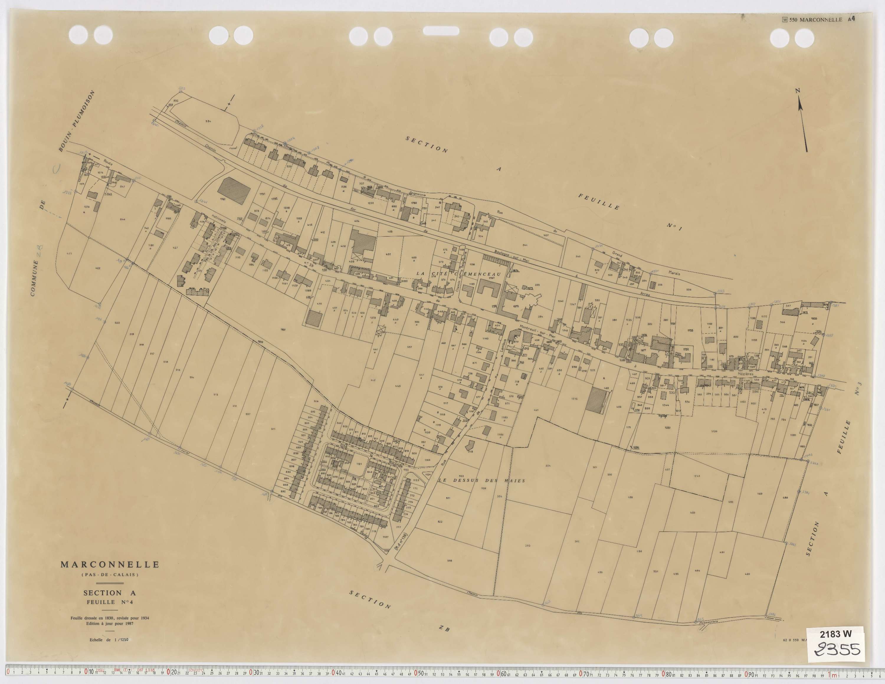 Marconnelle - Section A, feuille 4.