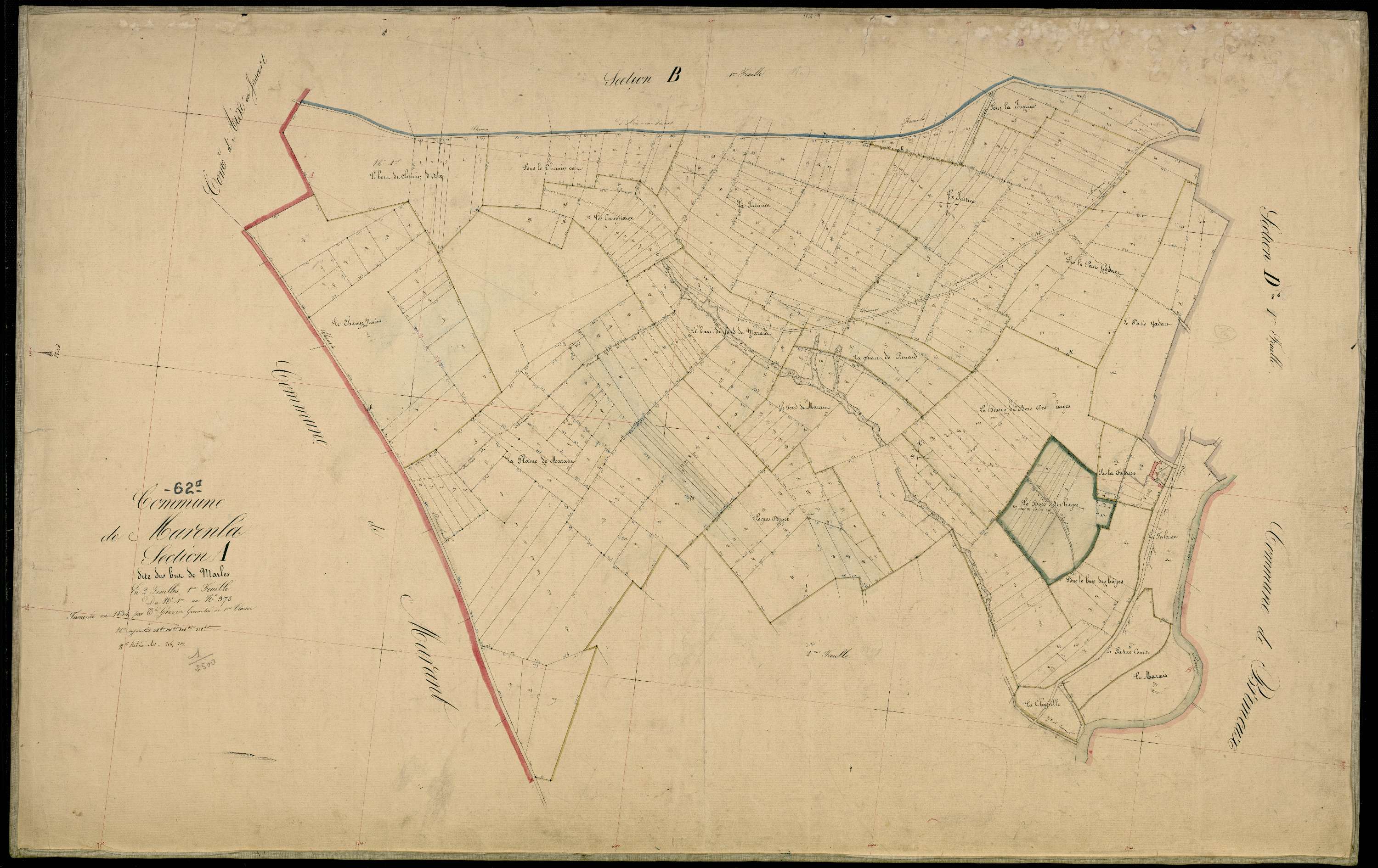 Marenla - Section A, 1re feuille