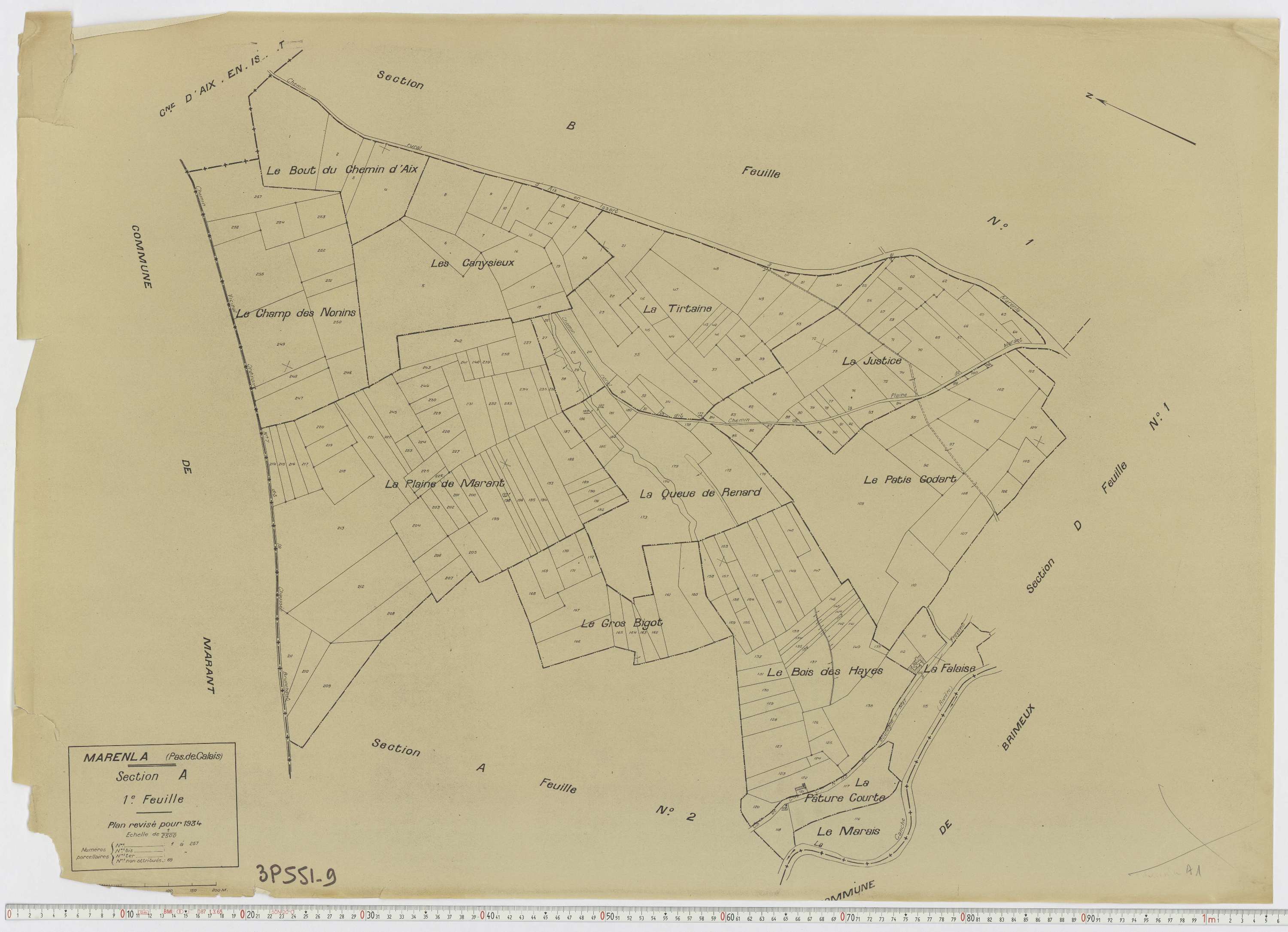 Marenla - Section A, feuille 1.
