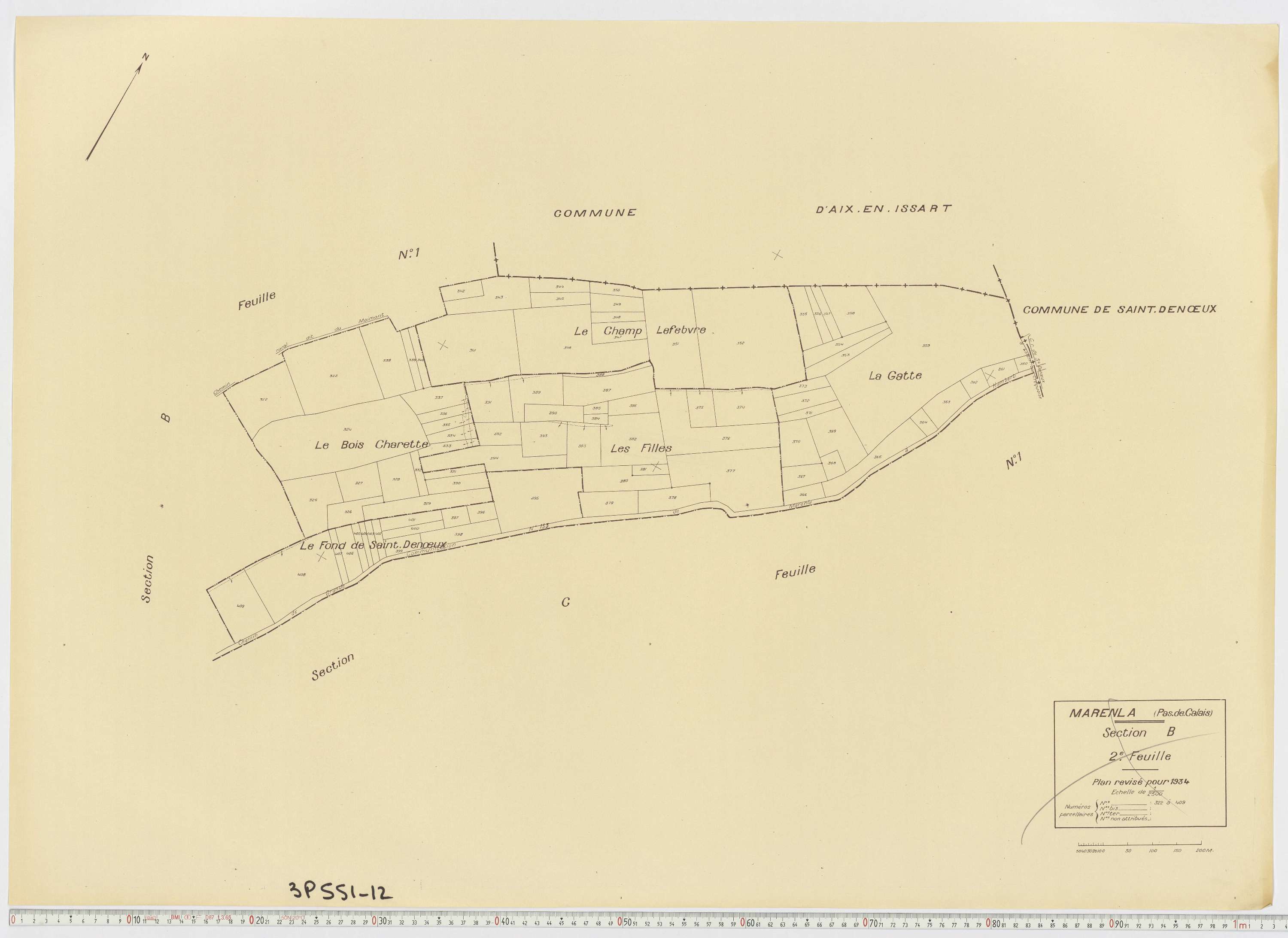Marenla - Section B, feuille 2.