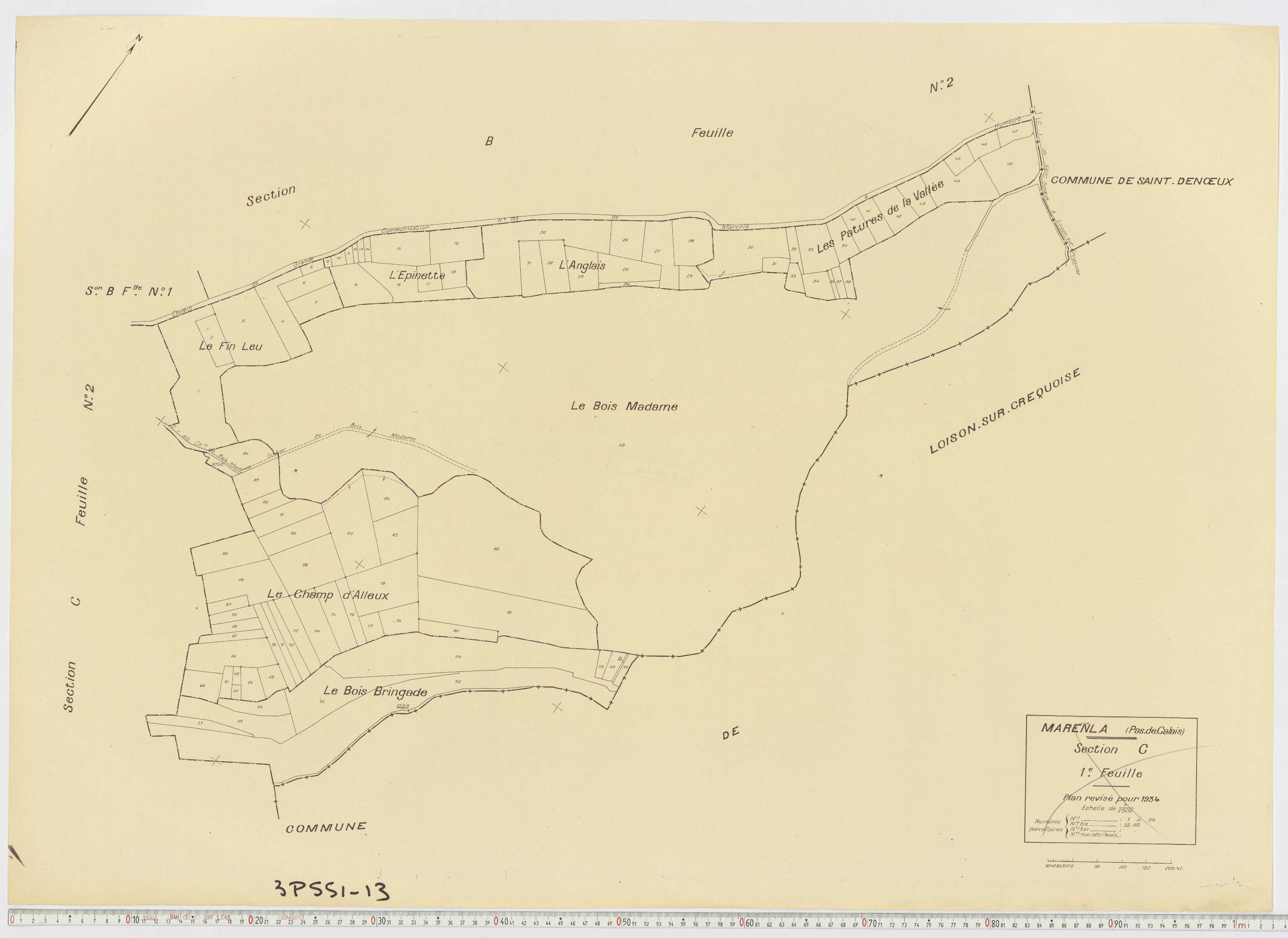 Marenla - Section C, feuille 1.