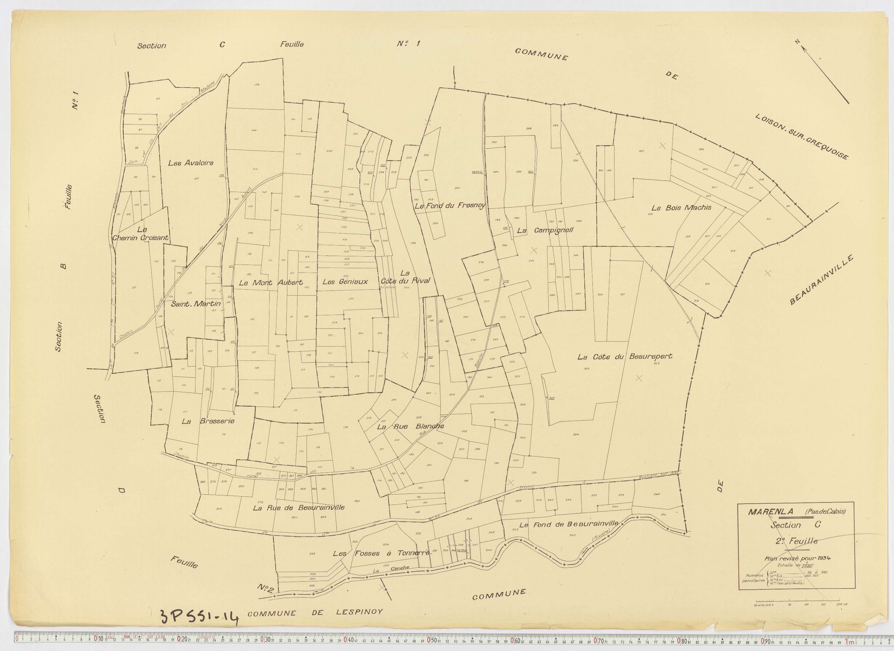 Marenla - Section C, feuille 2.