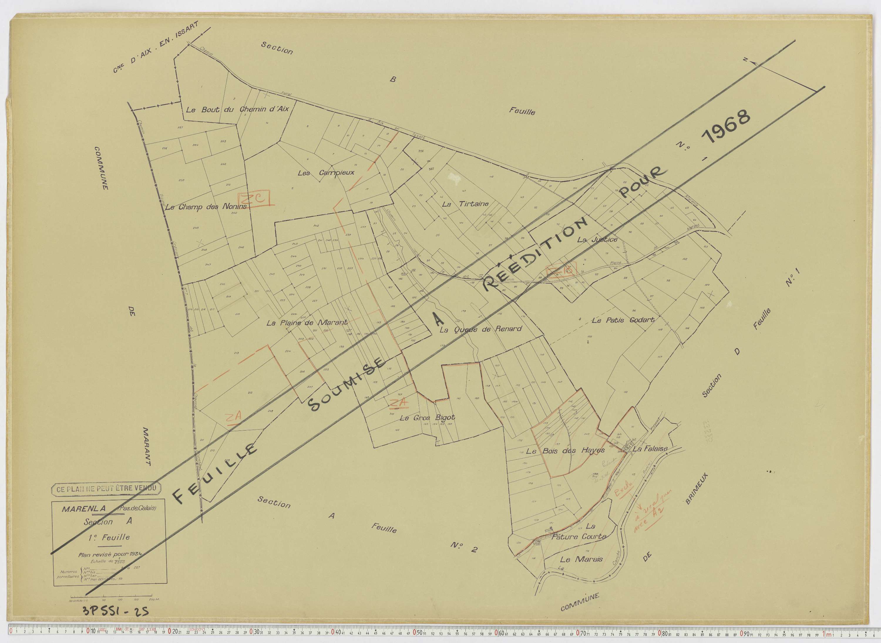 Marenla - Section A, feuille 1.