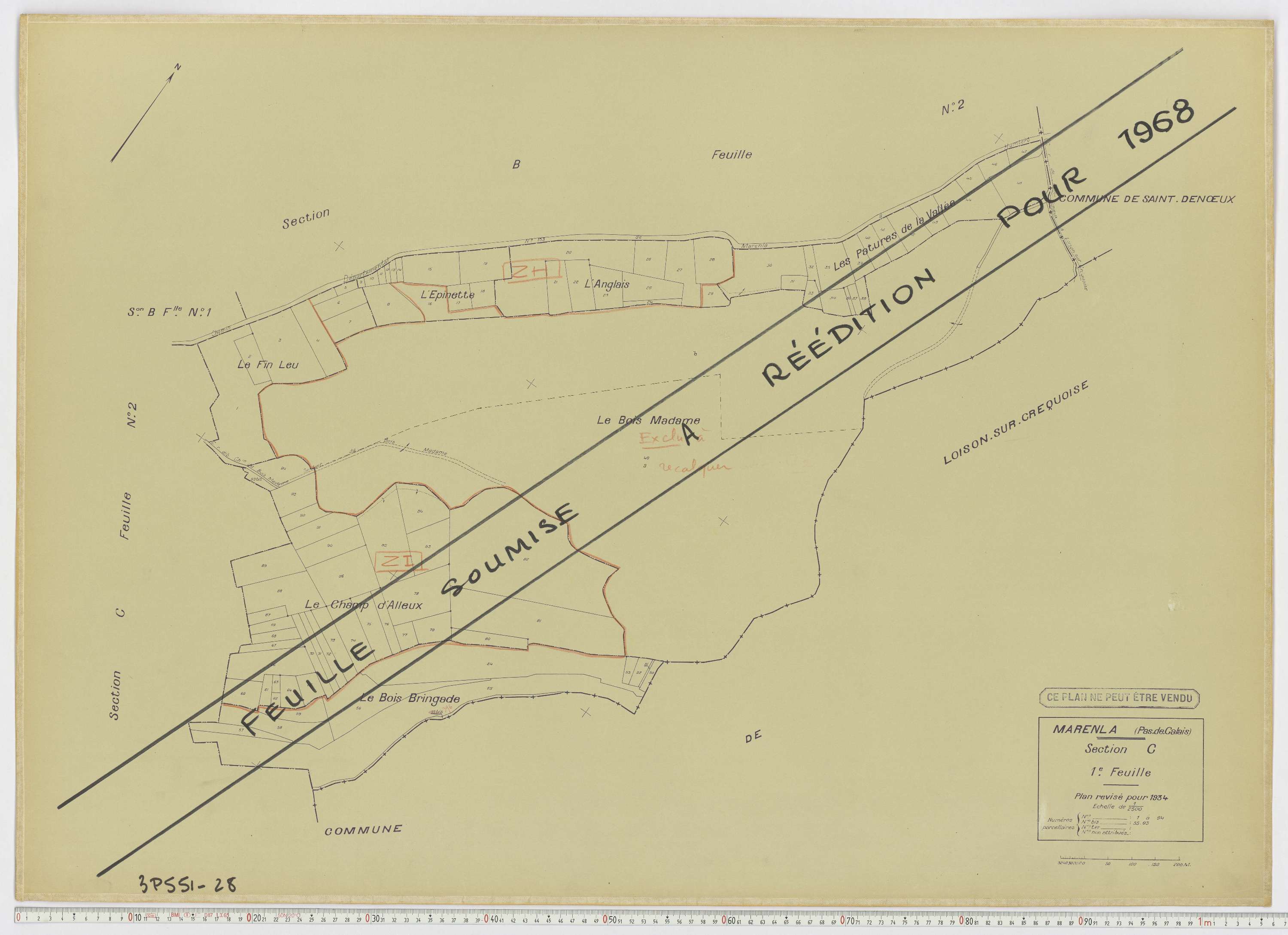 Marenla - Section C, feuille 1.