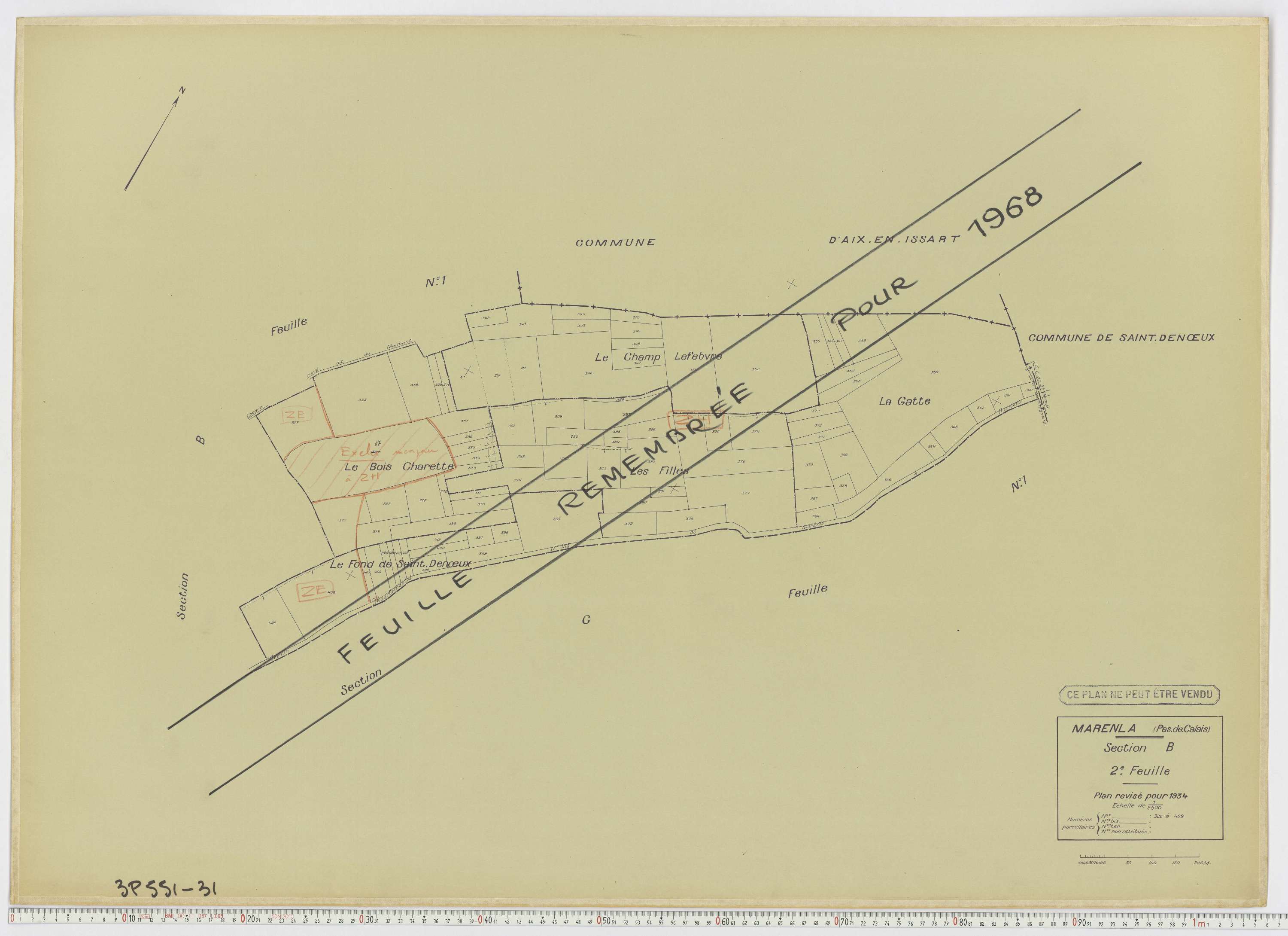 Marenla - Section B, feuille 2.