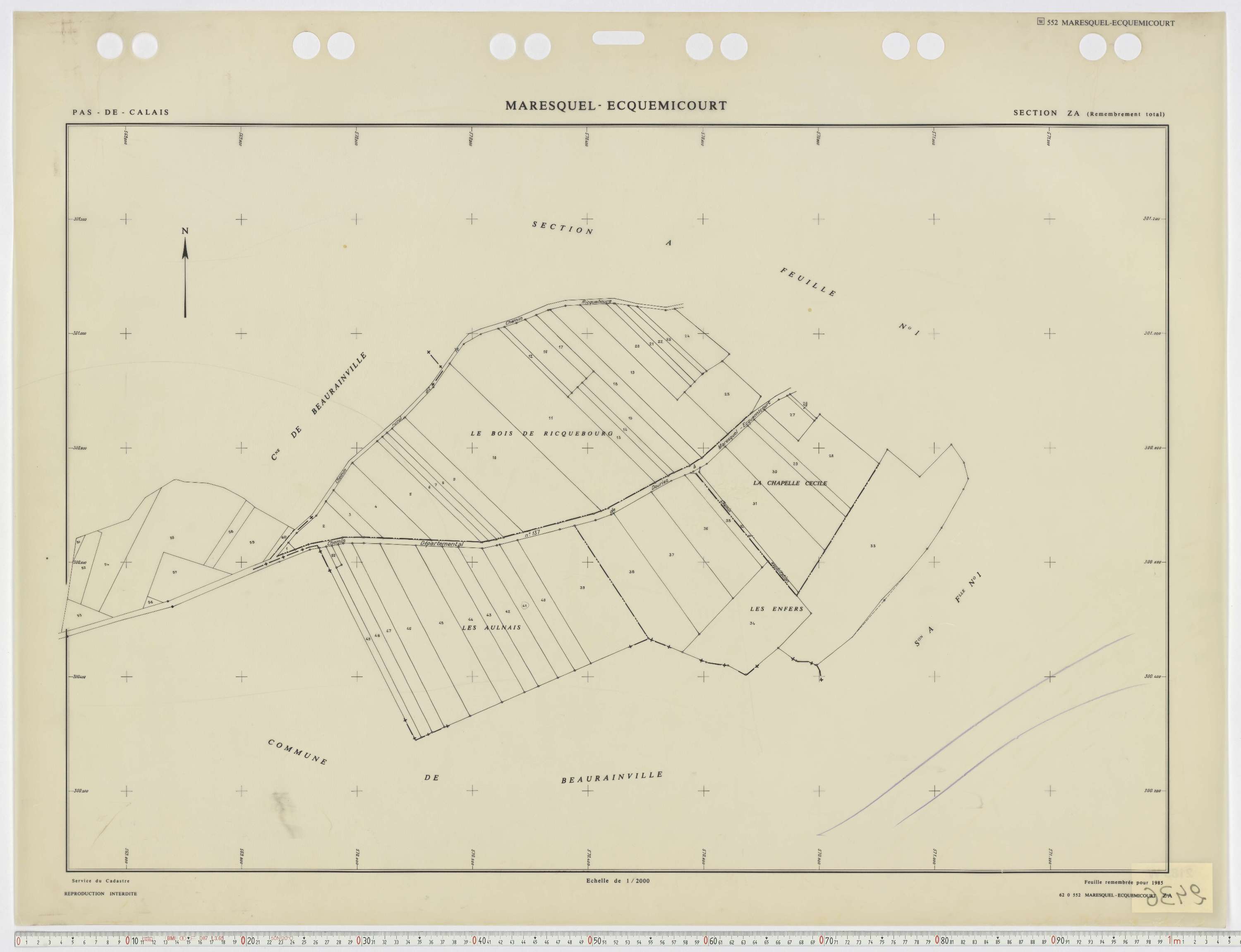 Maresquel-Ecquemicourt - Section ZA.