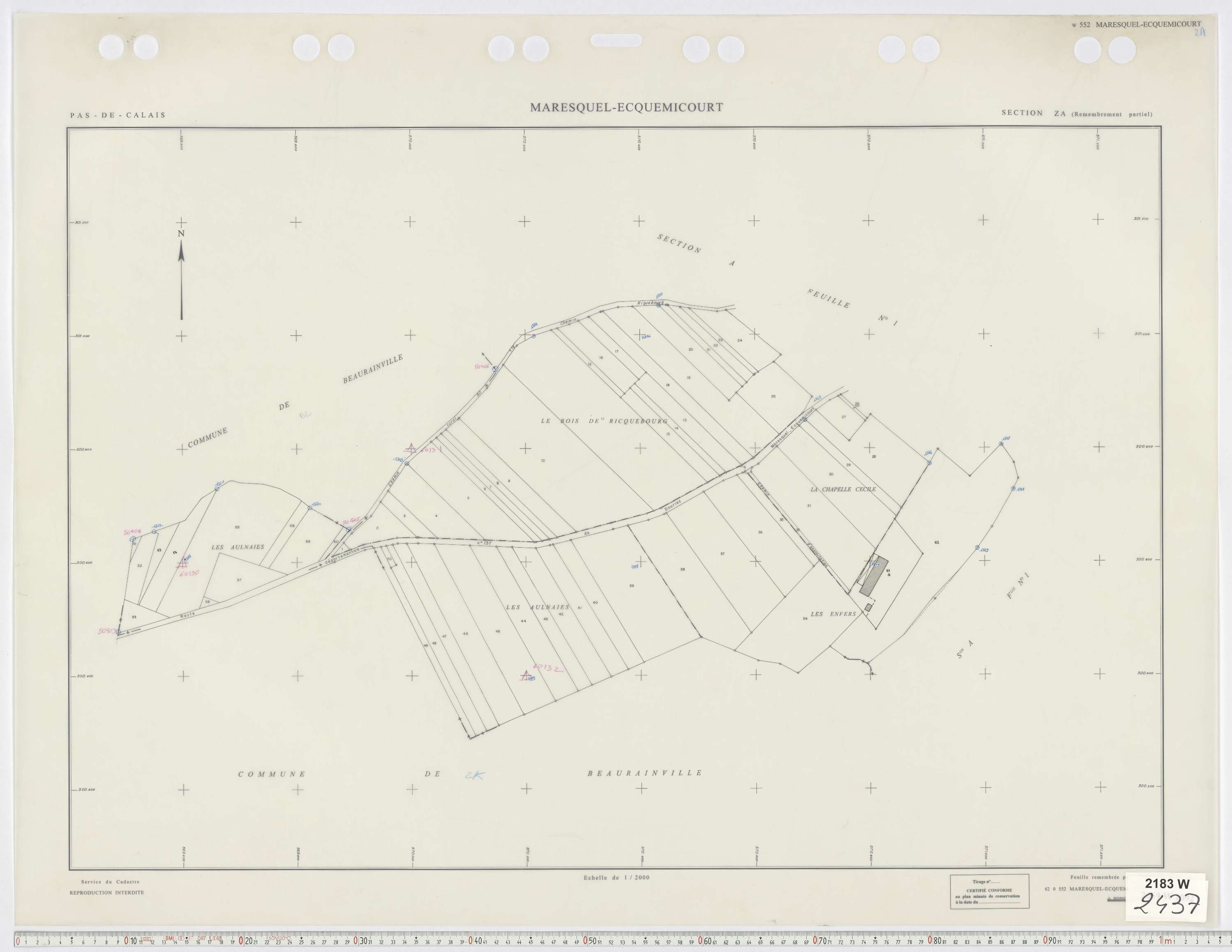 Maresquel-Ecquemicourt - Section ZA.