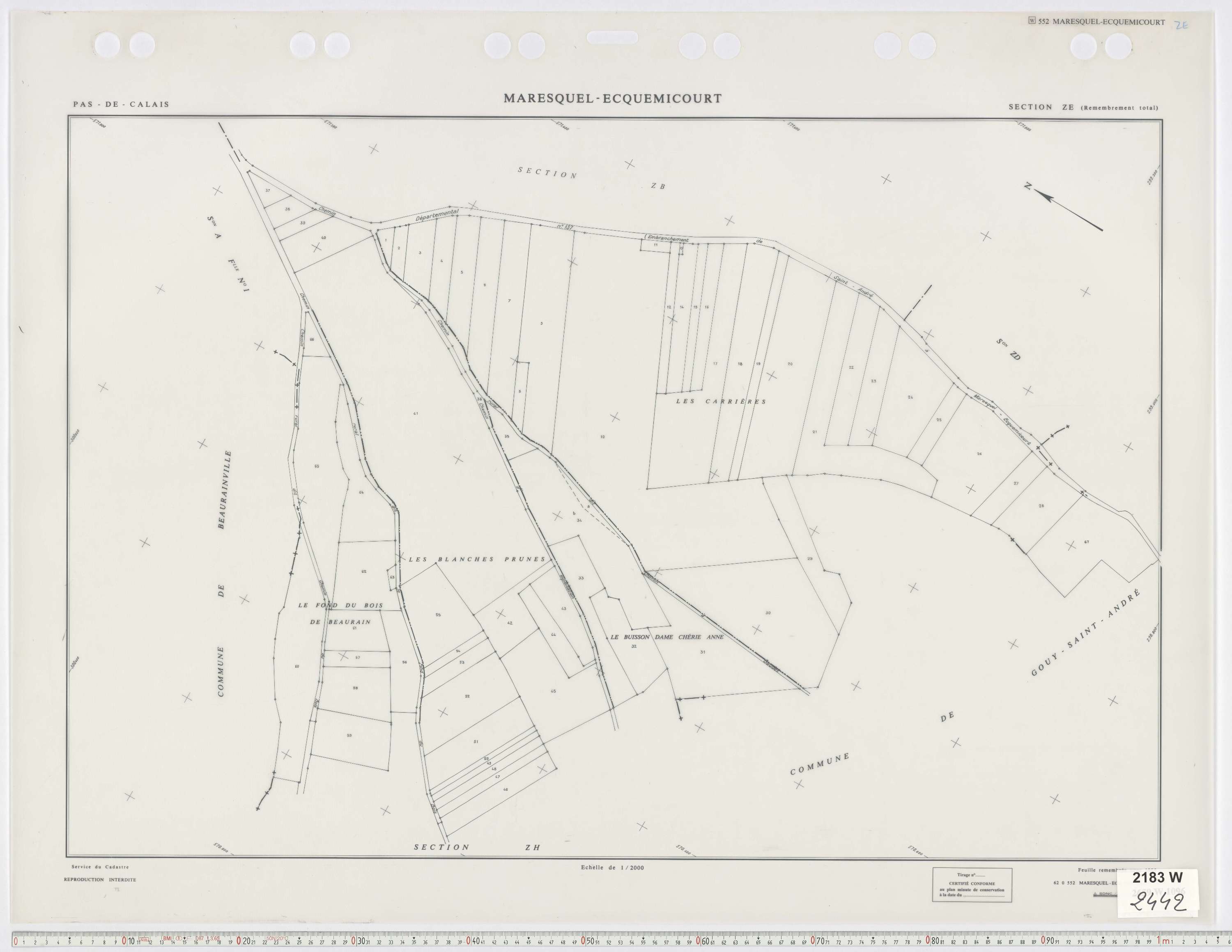 Maresquel-Ecquemicourt - Section ZE.