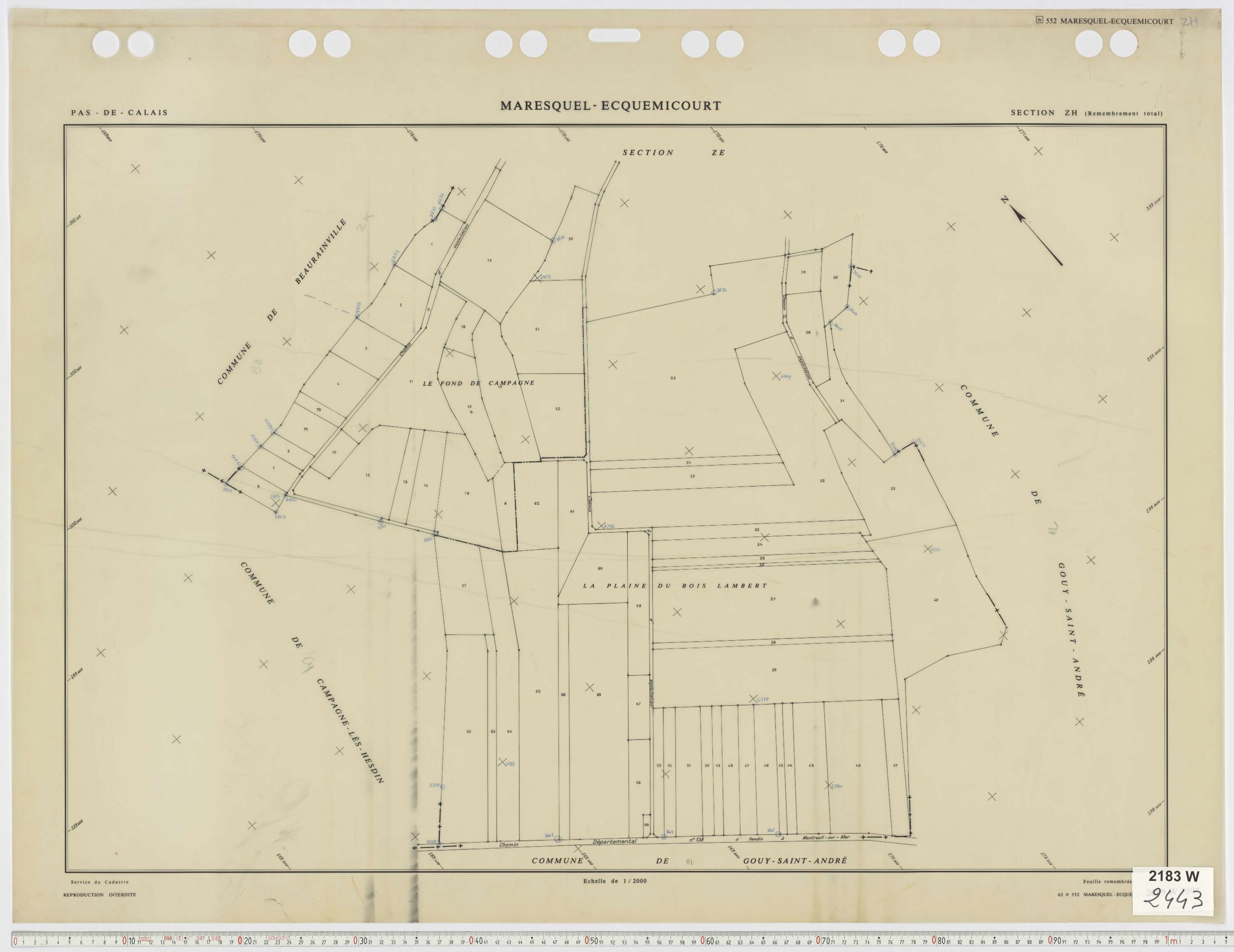 Maresquel-Ecquemicourt - Section ZH.