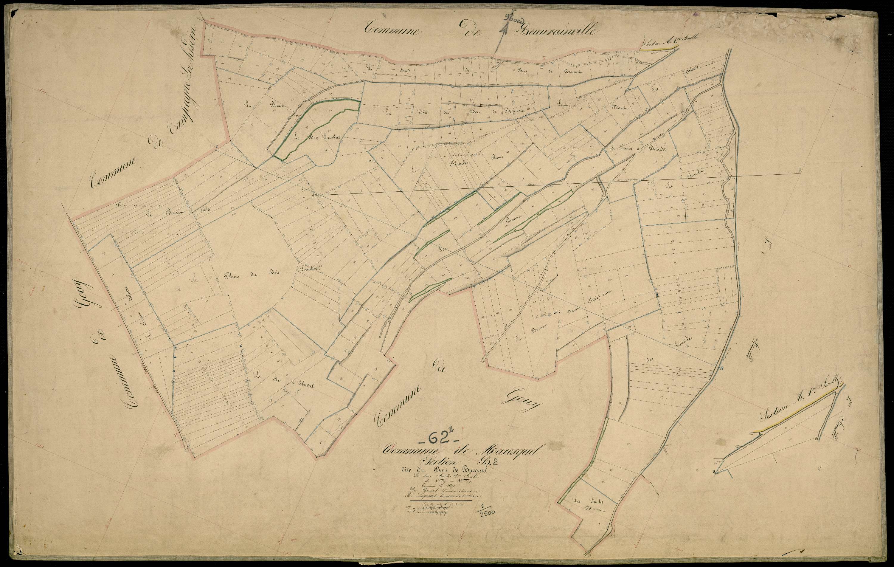 Maresquel-Ecquemicourt - Section B, 2e feuille