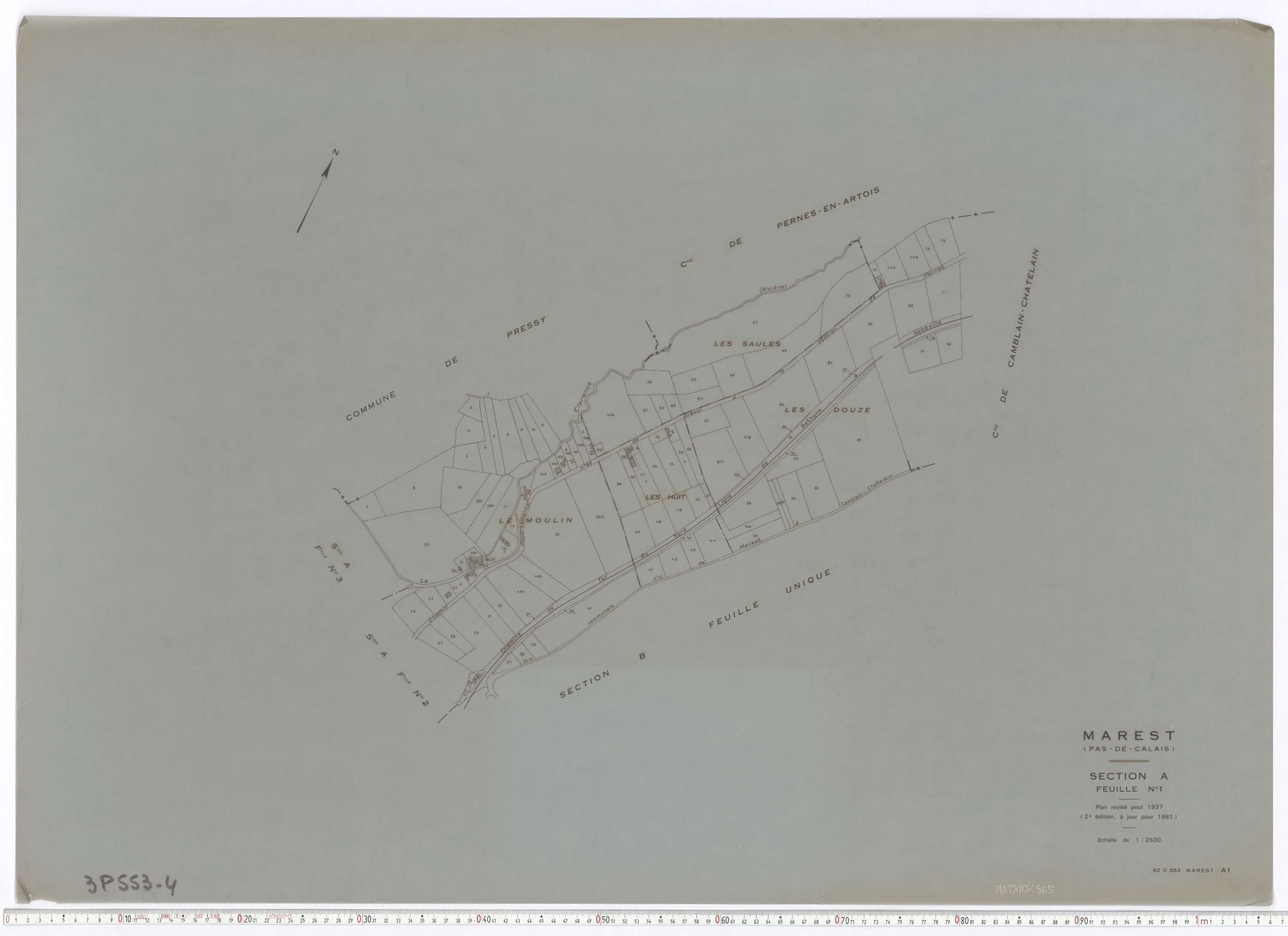 Marest - Section A, feuille 1.