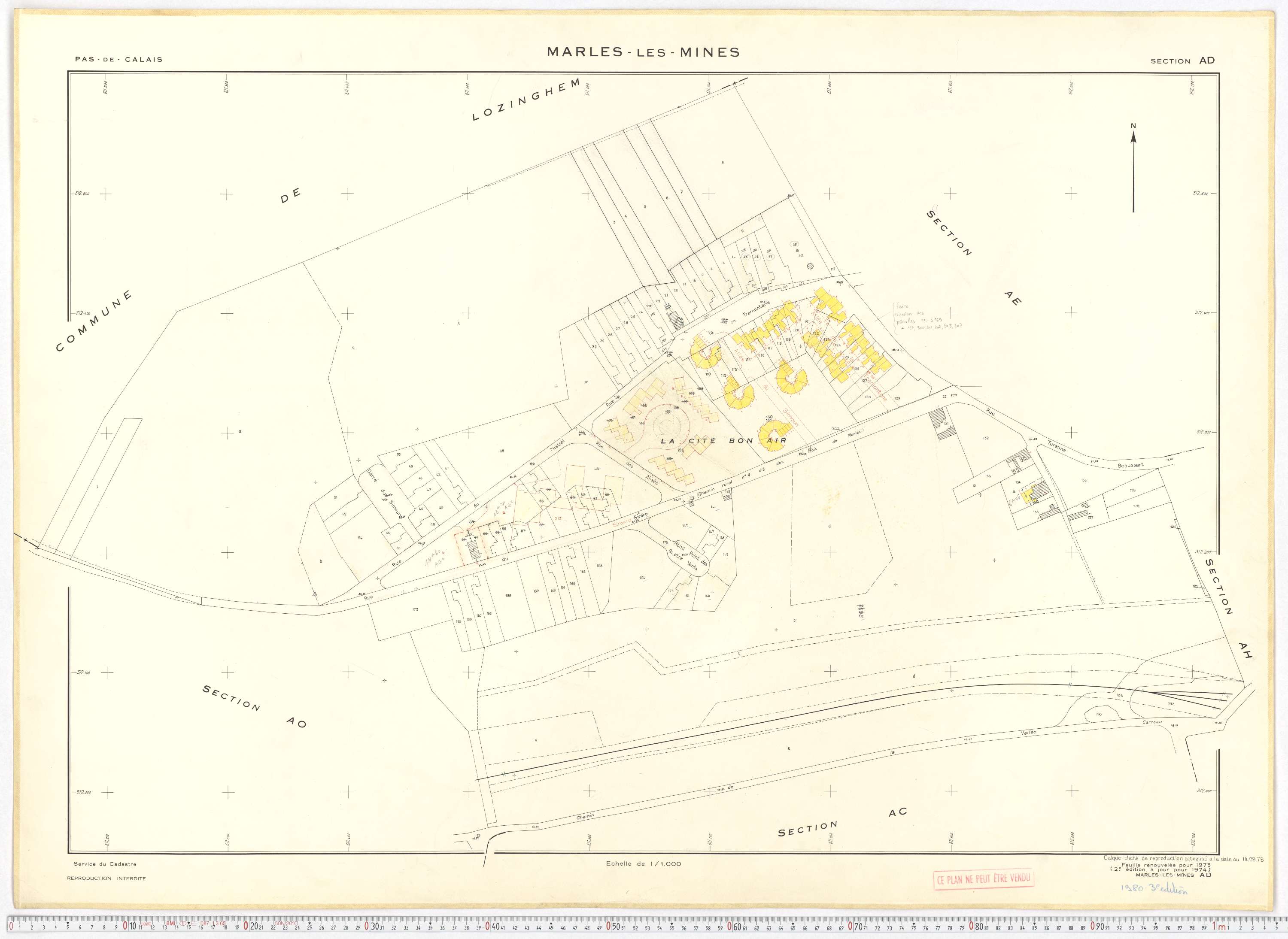 Marles-les-Mines - Section AD.