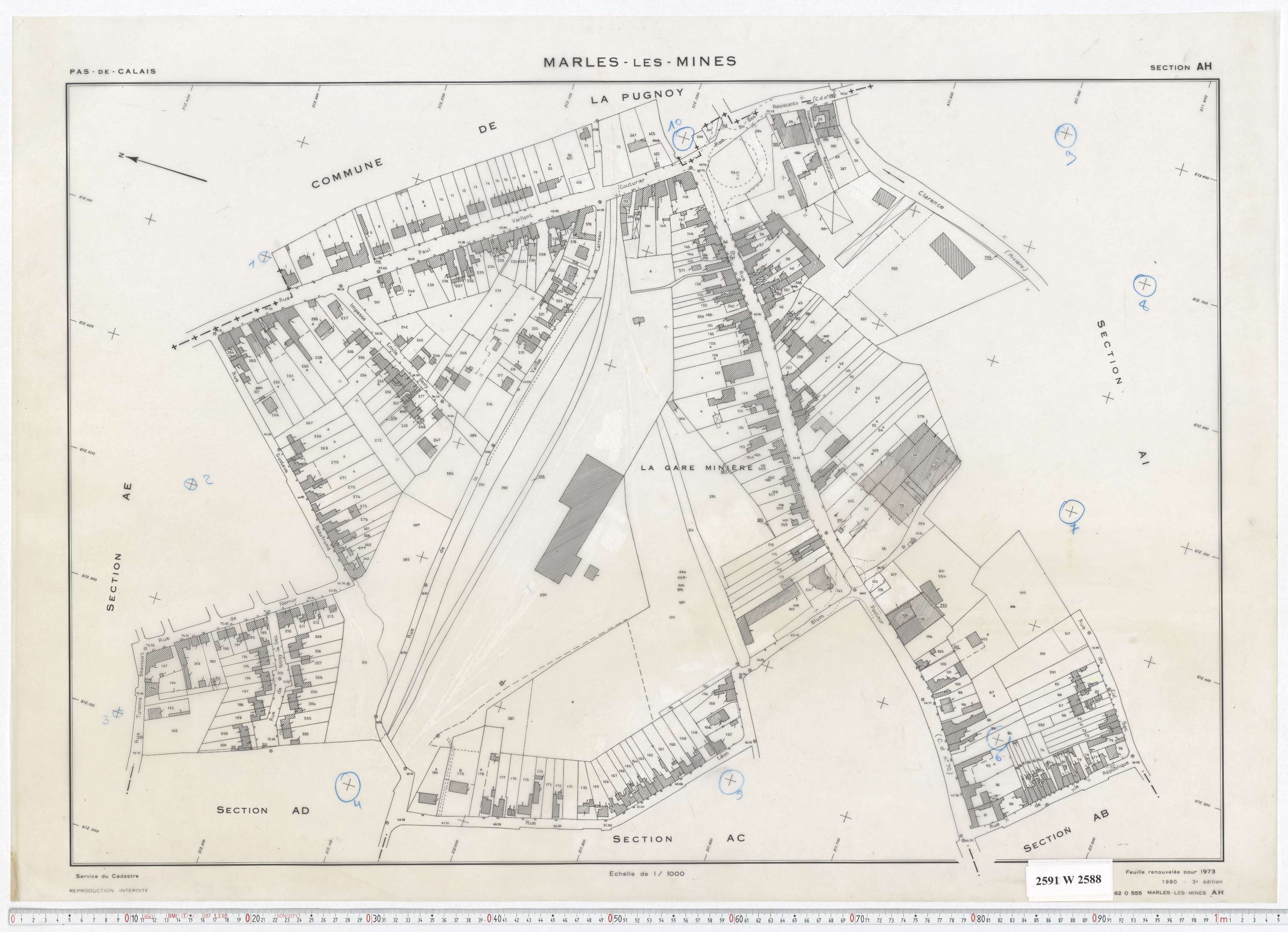 Marles-les-Mines - Section AH.